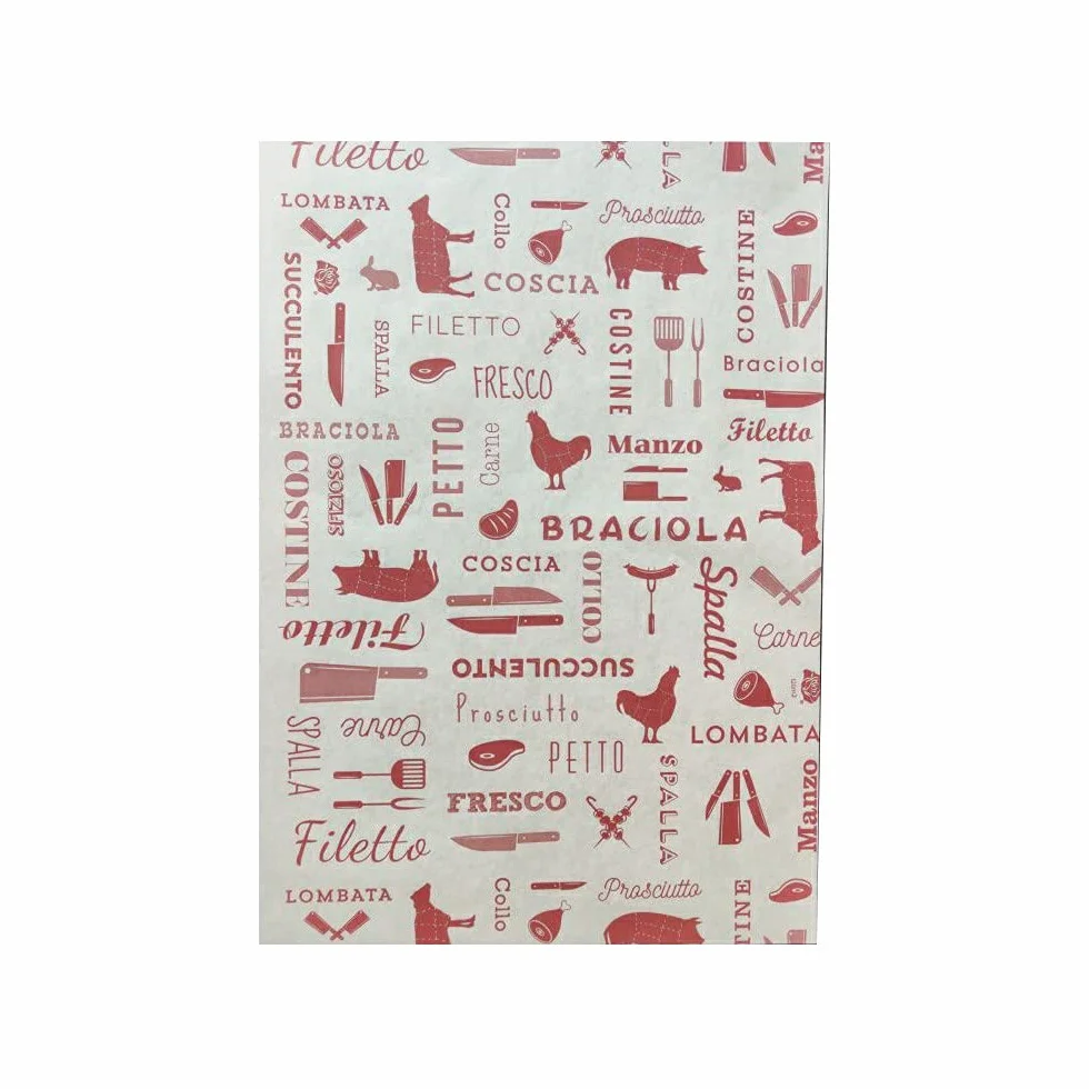 incarto per macelleria stampa carnita formato 37x50 kg10 carta politenata