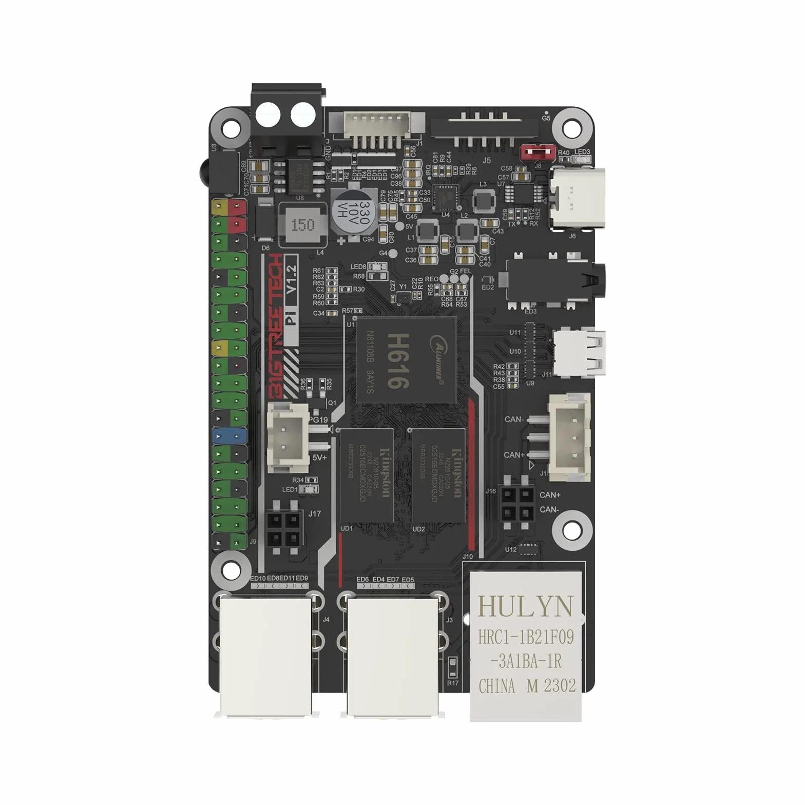 BIGTREETECH Pi V1.2 Control board 64bit Quad Core 1GB DDR3L 40 pin GPIO compatibile con SKR MINI E3 V3.0 Octopus/SKR V1.4 turbo per run Klipper/Linux/Debain For I3/CoreXY 3D Printer