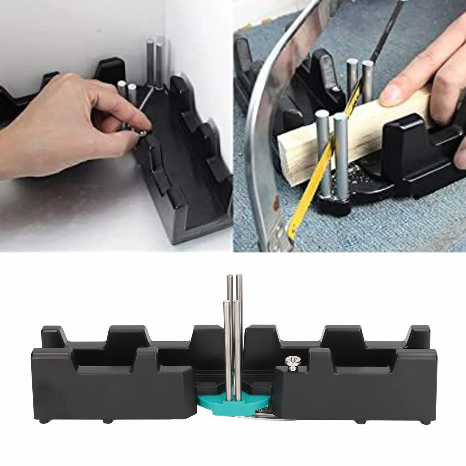 Utensile da Taglio per Misurazione Obliqua 2 in 1 Guida per Angolare in ABS Ad Alta Precisione per Resistenza All'usura