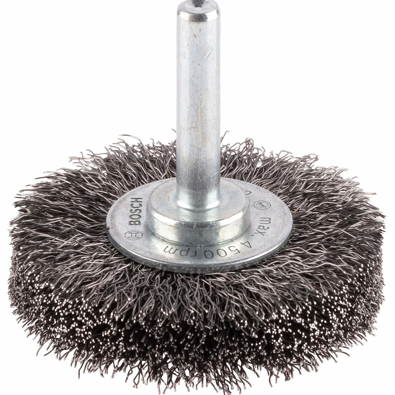 Bosch 1x Spazzola a disco PRO Metal Clean a filo ondulato per trapani avvitatori a rotazione e a percussione, codolo cilindrico (Ø 50 mm, Professional Accessorio Trapano)