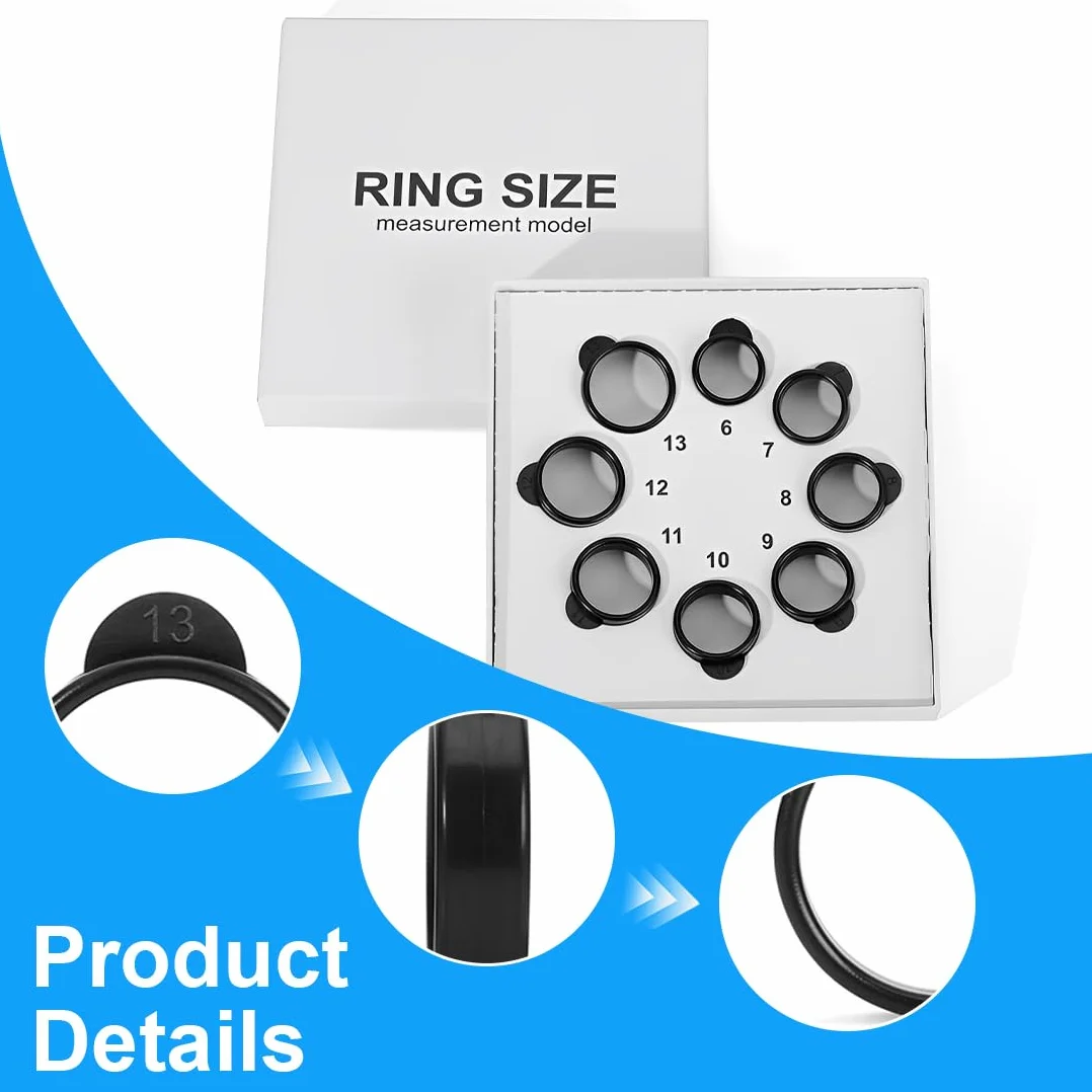 IKOPFLN 1 Pezzo Ring Kit di misurazione Misura Ring prima dell’acquisto isurazione precisa per comfort e accuratezza massimi Compatibile con ogni tipo di dito