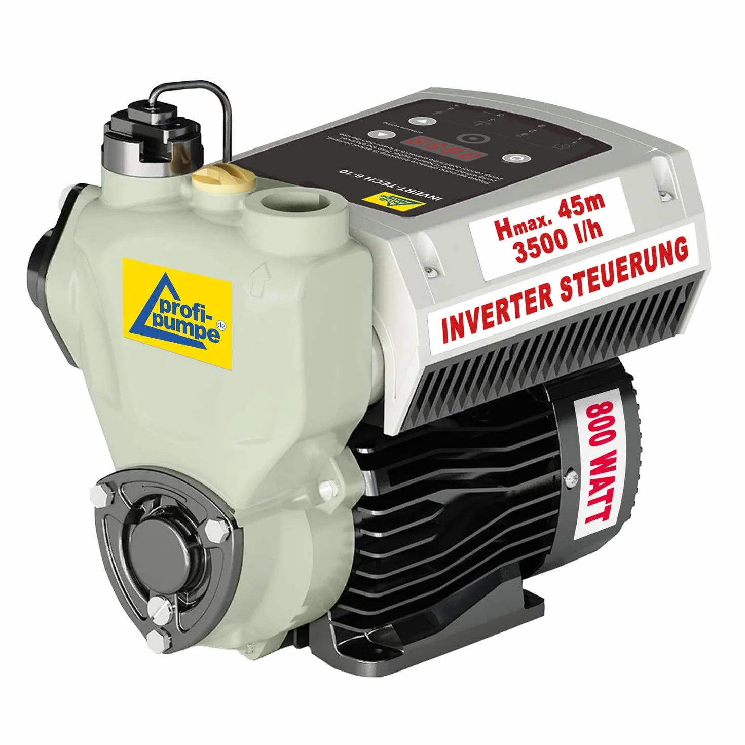 INVERTER INVERT-Tech 6 – 800 – 10, macchina per acqua domestica, con magnete permanente, pompa per acqua domestica, pompa centrifuga da giardino