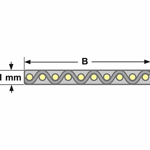 Cinghia piatta 1440 x 1 x 50 mm.