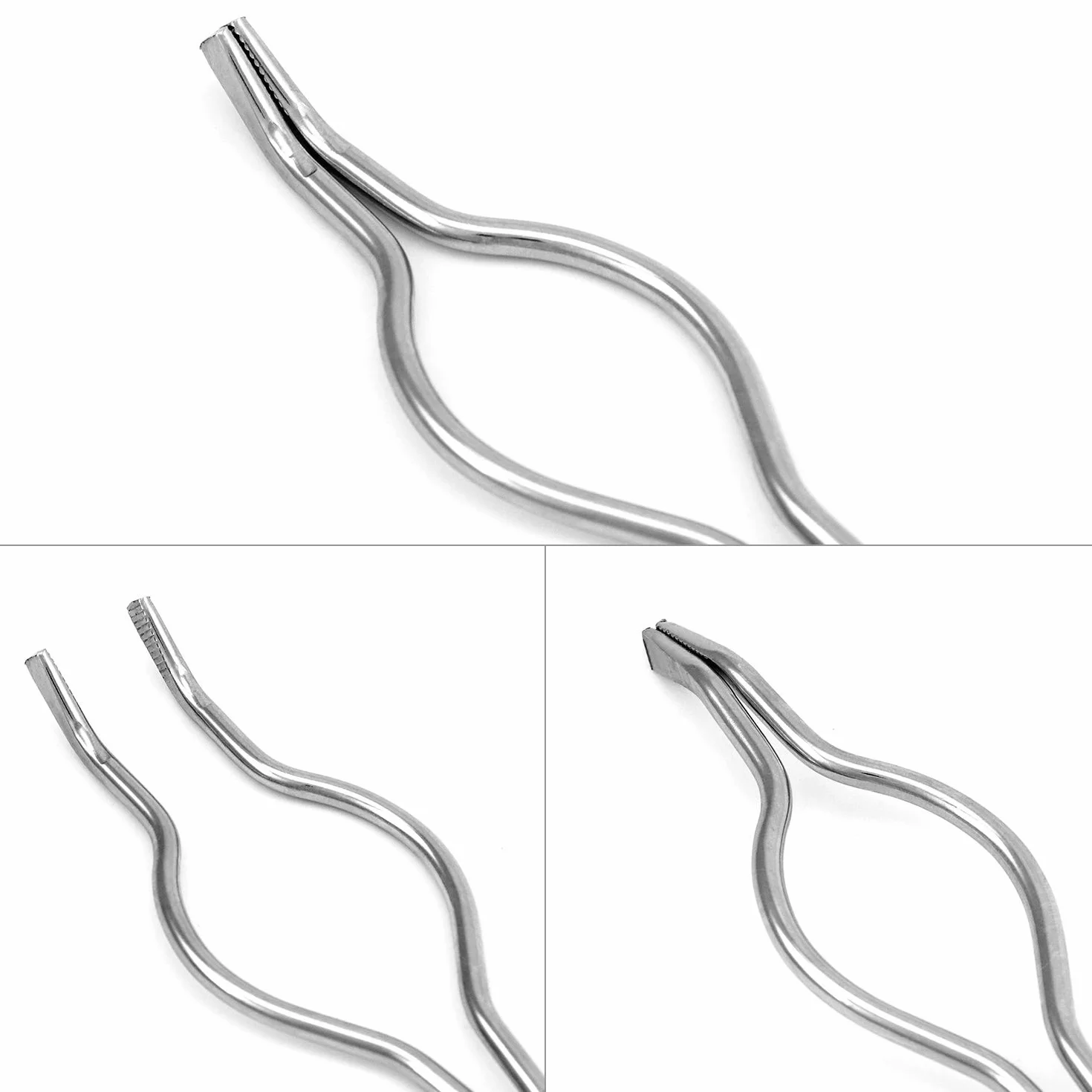 Pinza per crogiolo in acciaio inossidabile 30 cm laboratorio industria