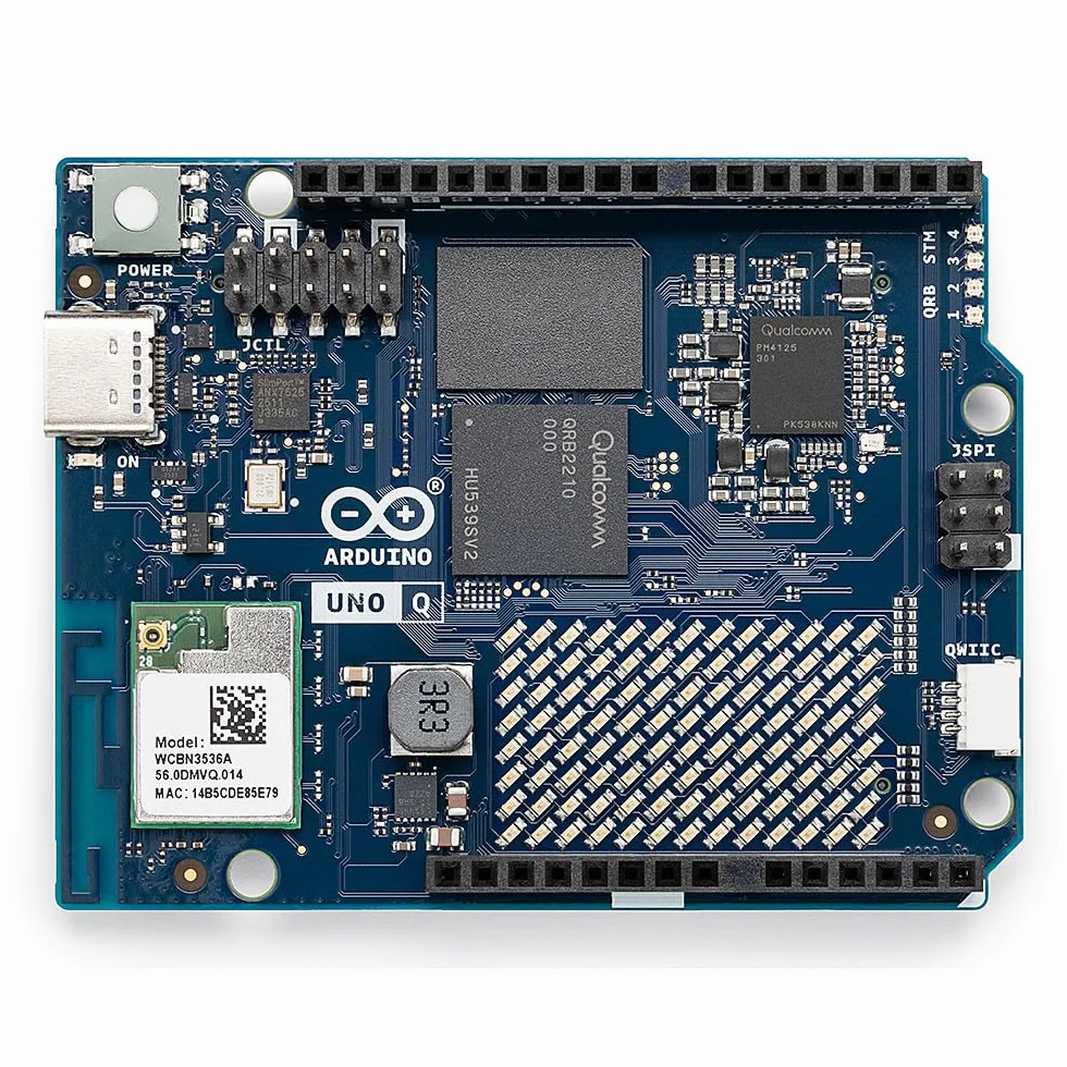 Arduino UNO Q 4GB + Modulino LED Matrix - Bundle Plug-and-Play Qwiic LED Matrix per IA, IoT, Robotica e Prototipazione