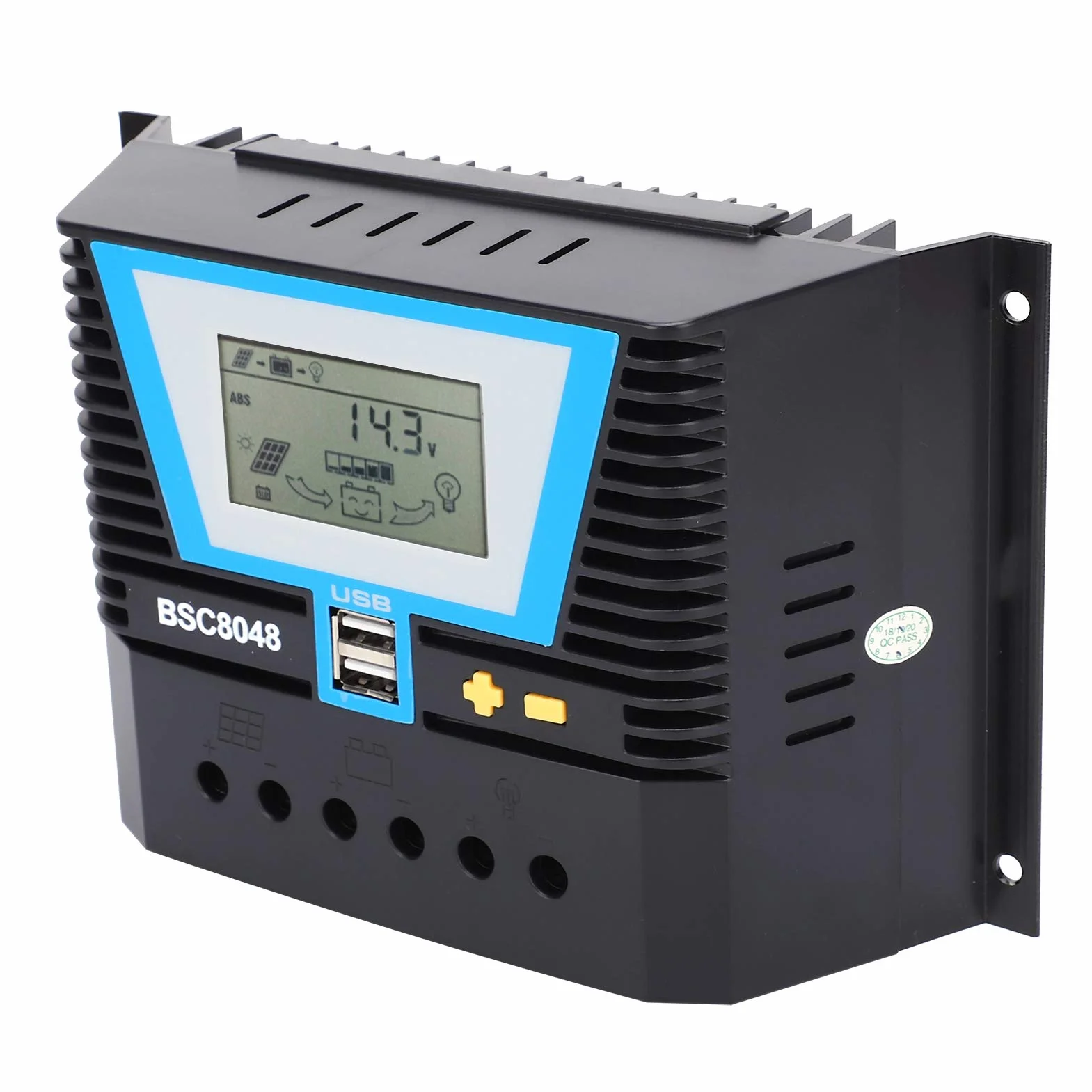 BSC8048 Controller Digitale Intelligente 80A per Pannelli Solari, 12V/24V/36V/48V, Regolatore di Carica Solare Gestione Efficiente 'energia
