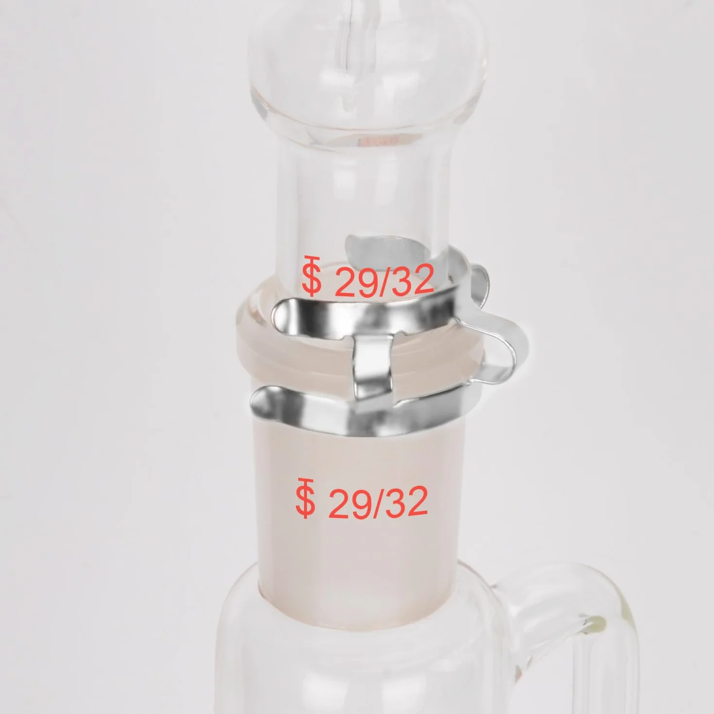 Morsetto Keck 29 mm Clip per Giunti Metallici, 5 Pezzi, Accessorio da Laboratorio, Giunto in Vetro 29/32