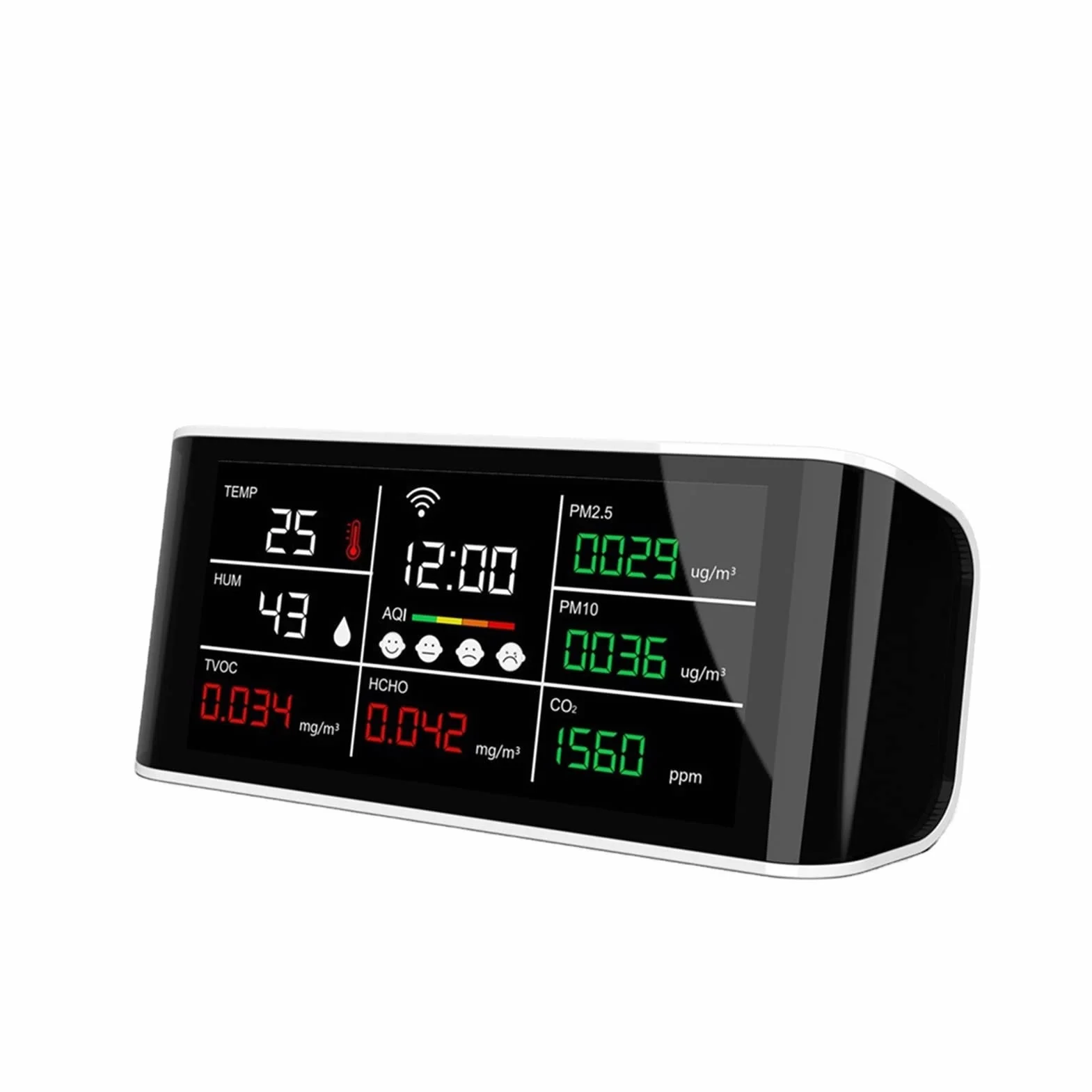 Rilevatore di Gas, rilevatore di perdite di Gas, Monitor di qualità d-ell'aria Multifunzione con TUYA WiFi, Monitor di concentrazione di anidride carbonica per casa e Camper
