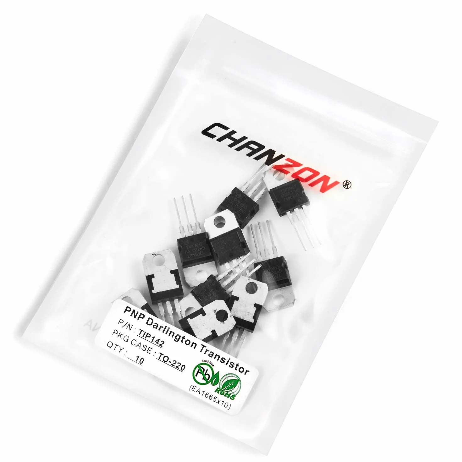 Chanzon 10 pezzi TIP142 TO-220 Potenza PNP Darlington Transistor 10A