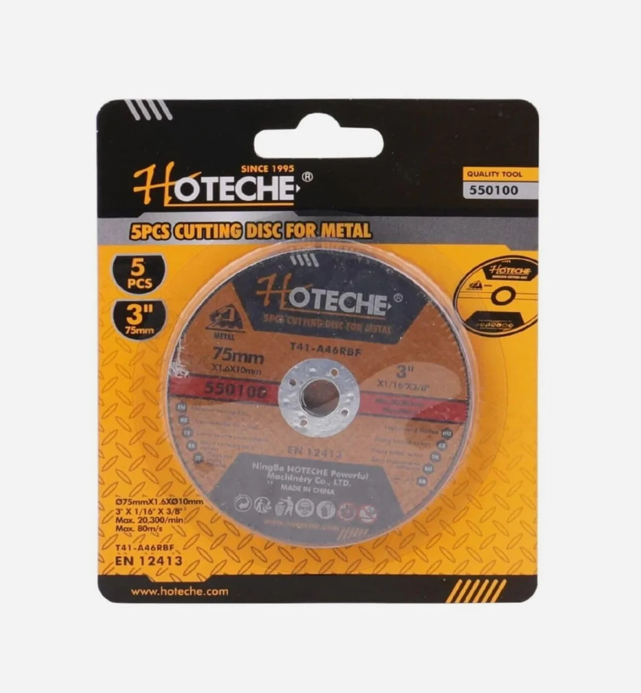 Topolenashop 5 Dischi da Taglio 75 mm per Ferro Metallo Acciaio – Ultra Sottili 1/16''x3/8'', Max 20.300 RPM, Dischi per Smerigliatrice Angolare Materiali Ferrosi | 550100