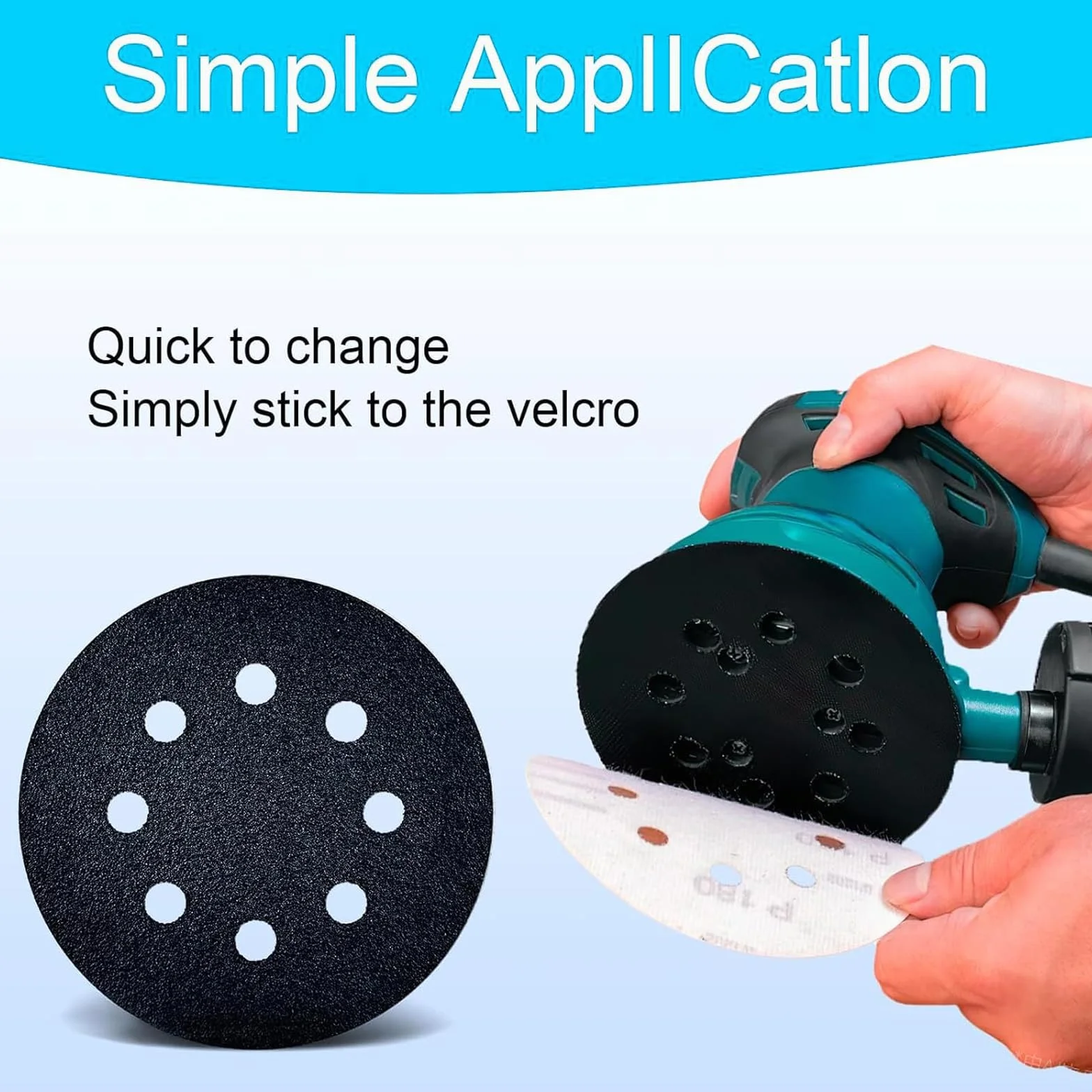 2 Pezzi Pad Levigatura 125mm in Schiuma Alta Elasticità, Disco Interfaccia per Levigatrice Orbitale, Cuscinetto Supporto Morbido con 8 Fori per Lucidatrice e Levigatura