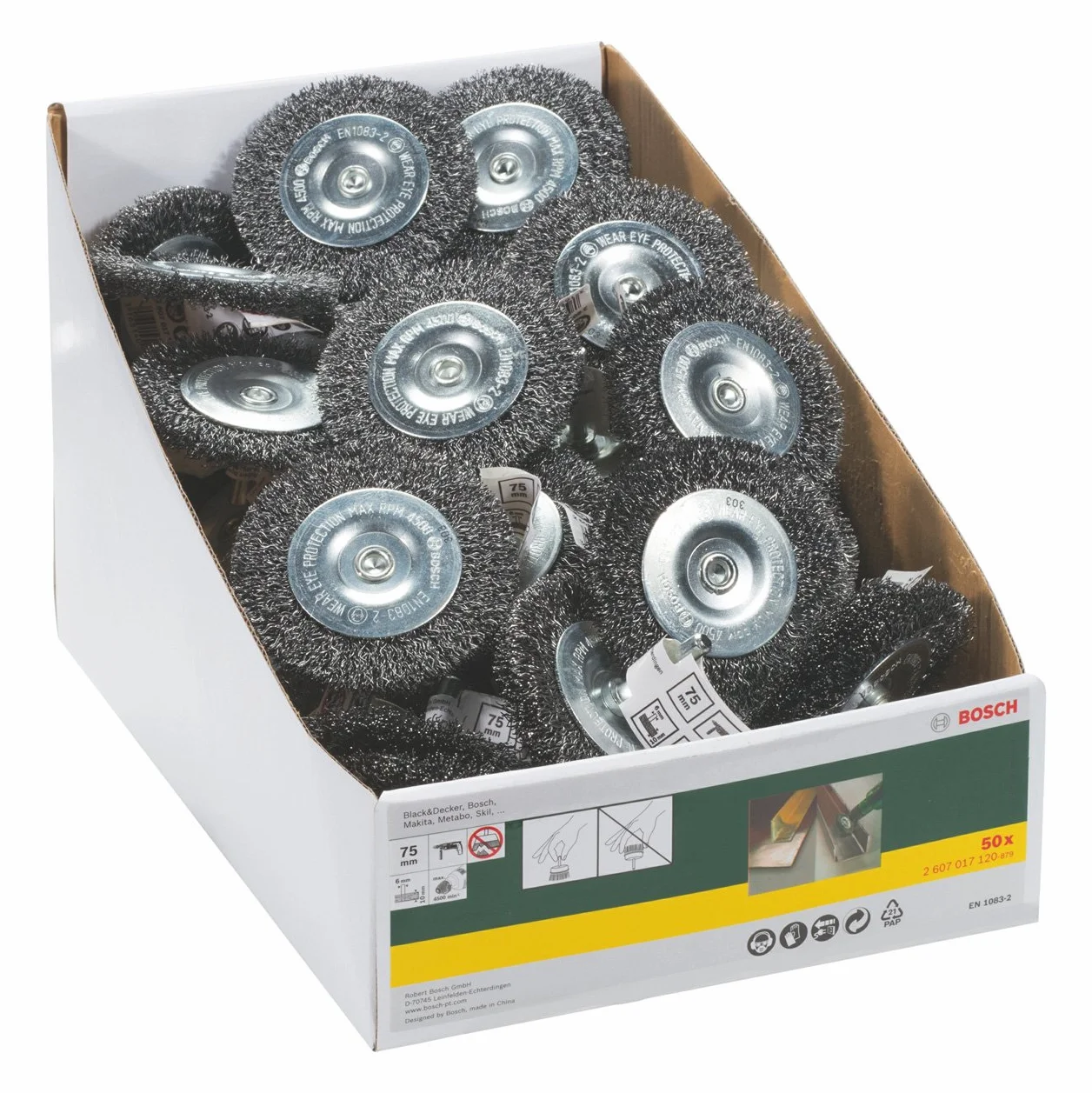 BOSCH Spazzola A Disco � 75 Per Codolo 6 Mm Per 10 Mm
