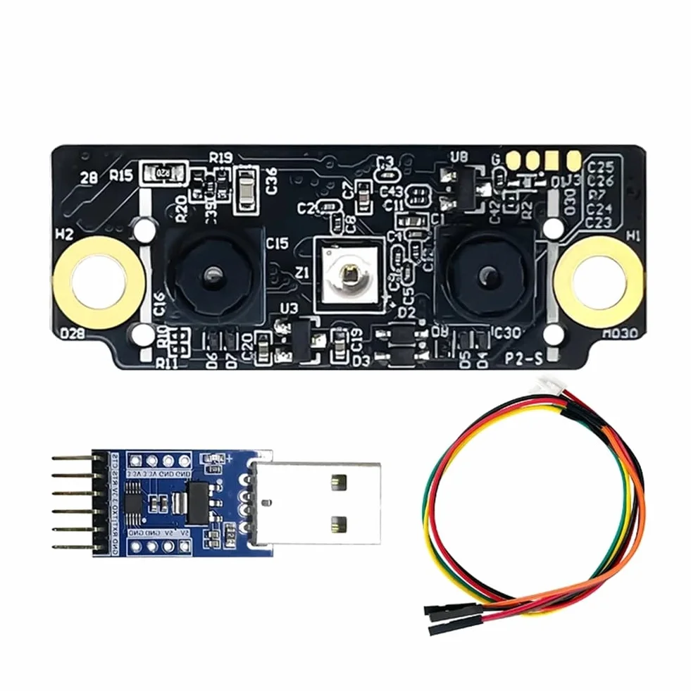 FM225 Modulo di Riconoscimento Facciale 3D AI Riconoscimento Offline Interfaccia UART e USB con Telecamera Infrarossi Binoculare Rilevamento Live