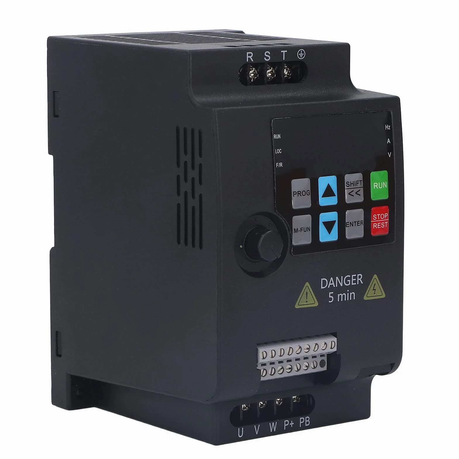 Regolatore di Frequenza Inverter Montato su Guida a Frequenza Variabile Trifase 1.5KW VFD Ingresso AC380V Uscita AC0-380V Per Centrale Elettrica di Manutenzione