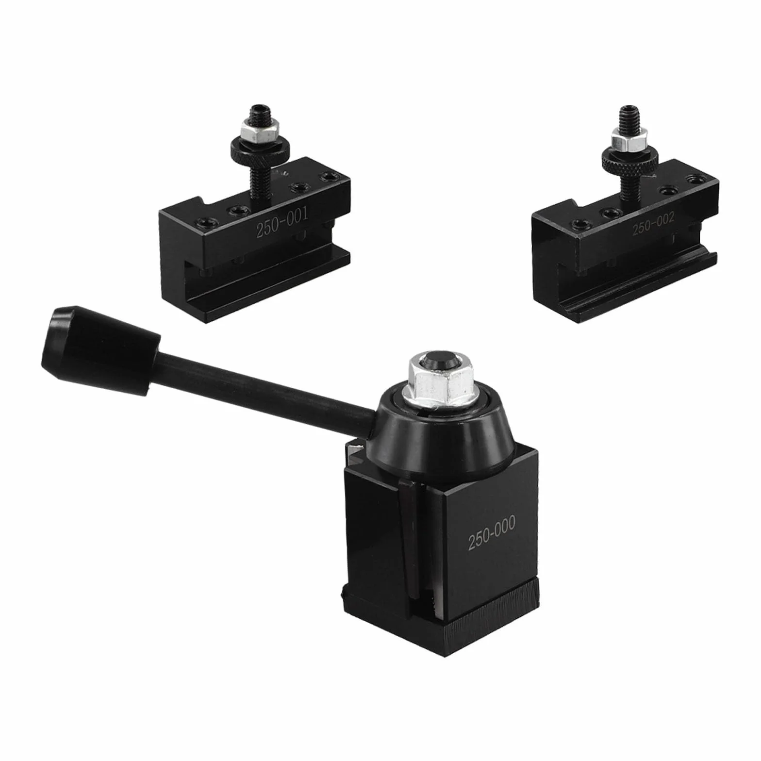 SPORTARC Set di attrezzi per tornio a cambio rapido, in acciaio temprato, kit da 3 pezzi per torni a battente da 6 a 9", modelli 250-000/001/002