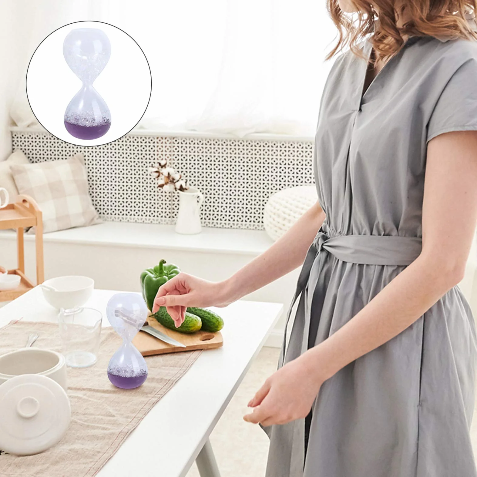 HEMOTON Bubble Timer 5 Pollice Olio Gocce Clessidra Cucina