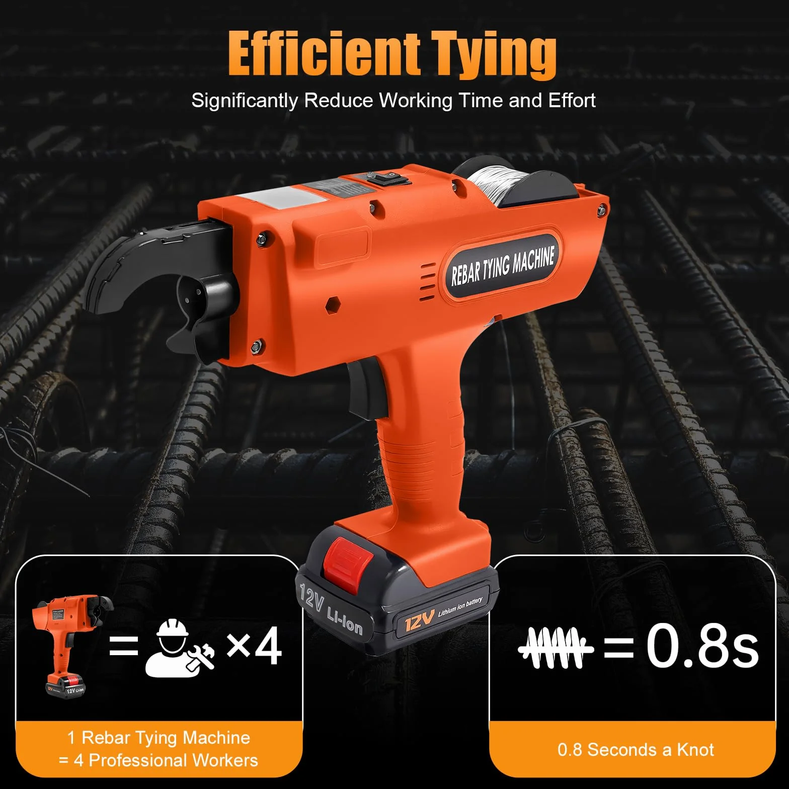 Macchina Automatica Per Legatura Di Fili Di Ferro Rebar Legatrice Per Fili Di Acciaio Con Batteria Utensile Manuale Automatico Per Legare Barre Di Armatura Macchina Per Il Fascicolo Di Barre Di
