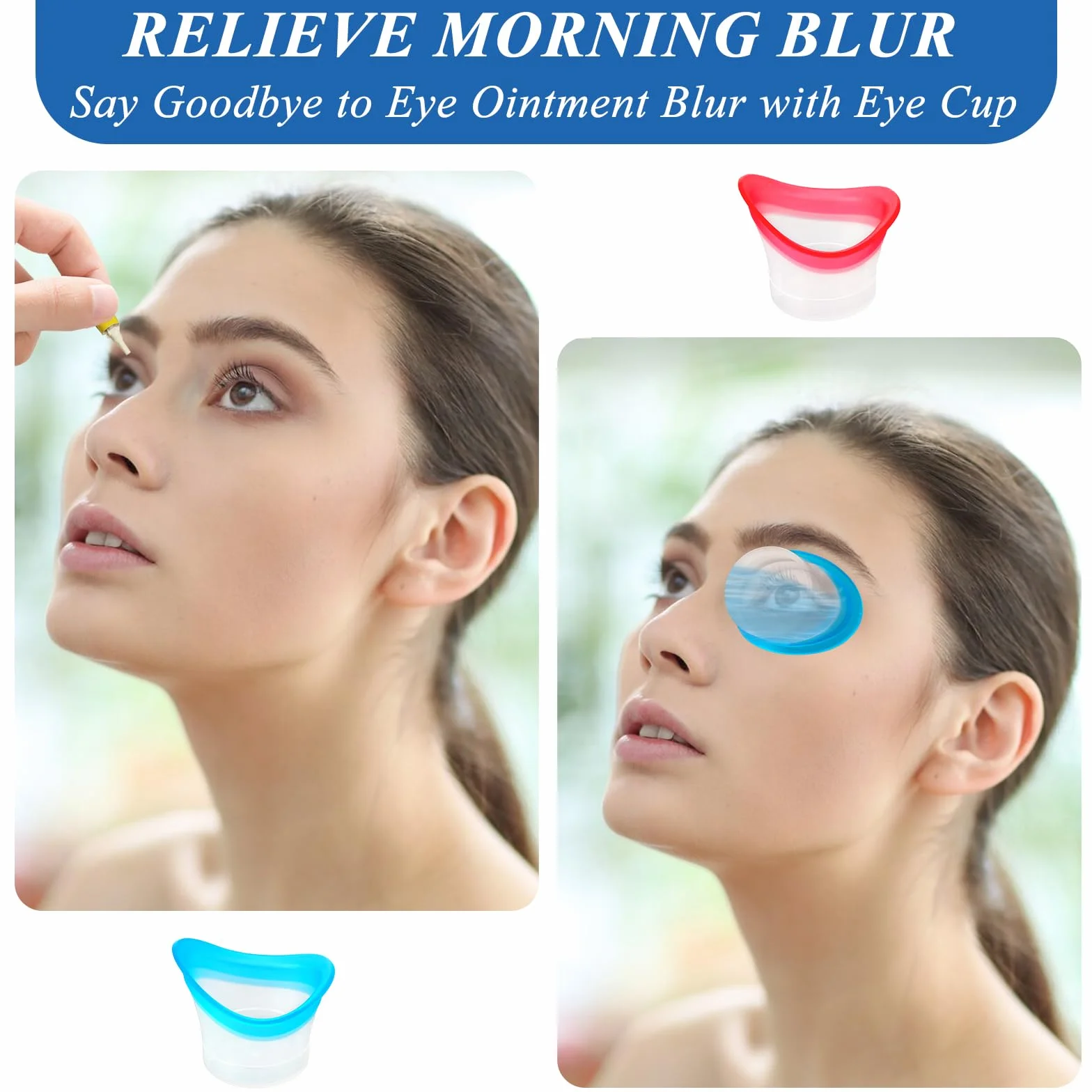 4 Pezzi 10ml Silicone Occhio Tazza Risciacquare Bagno Morbido Ricaricabile Vasca Da Bagno Portatile Strumento di Pulizia Occhi Calma Stanco, Rosa