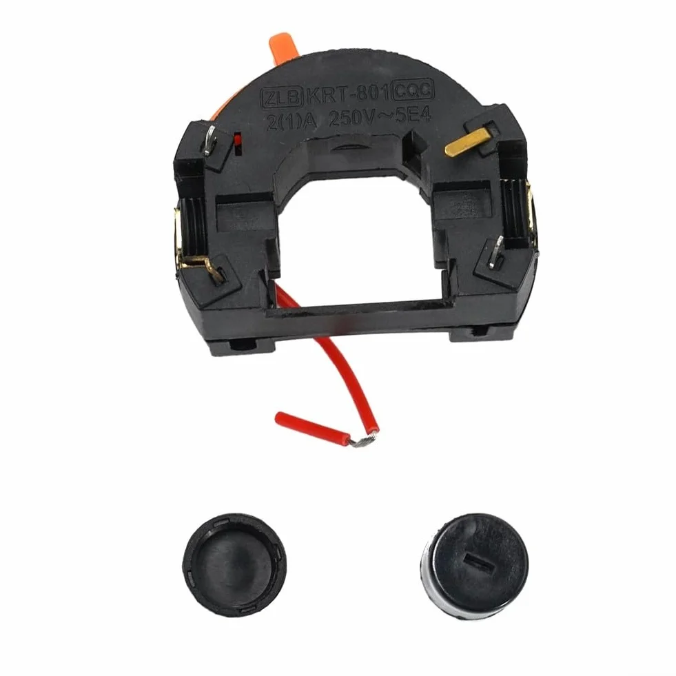 Interruttore di accensione e spegnimento a velocità variabile con regolatore di velocità a 5 fasi per potenza rotativa 220 V, costruzione in plastica, ricambio per smerigliatrice elettrica e multi