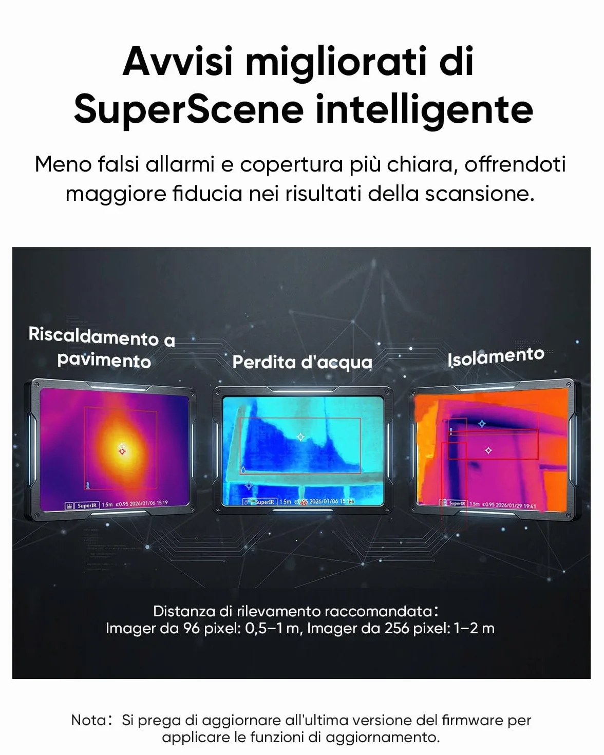 HIKMICRO D02 Telecamera Termica, Risoluzione Superiore 240x240 visibile, SuperScene, Telecamera Termica 96x96, 8 ore di autonomia della batteria, Registrazione video