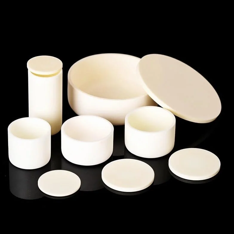 Crogiolo cilindrico in allumina 99% Specifica 2 (con coperchio)(50ml(40x60mm))