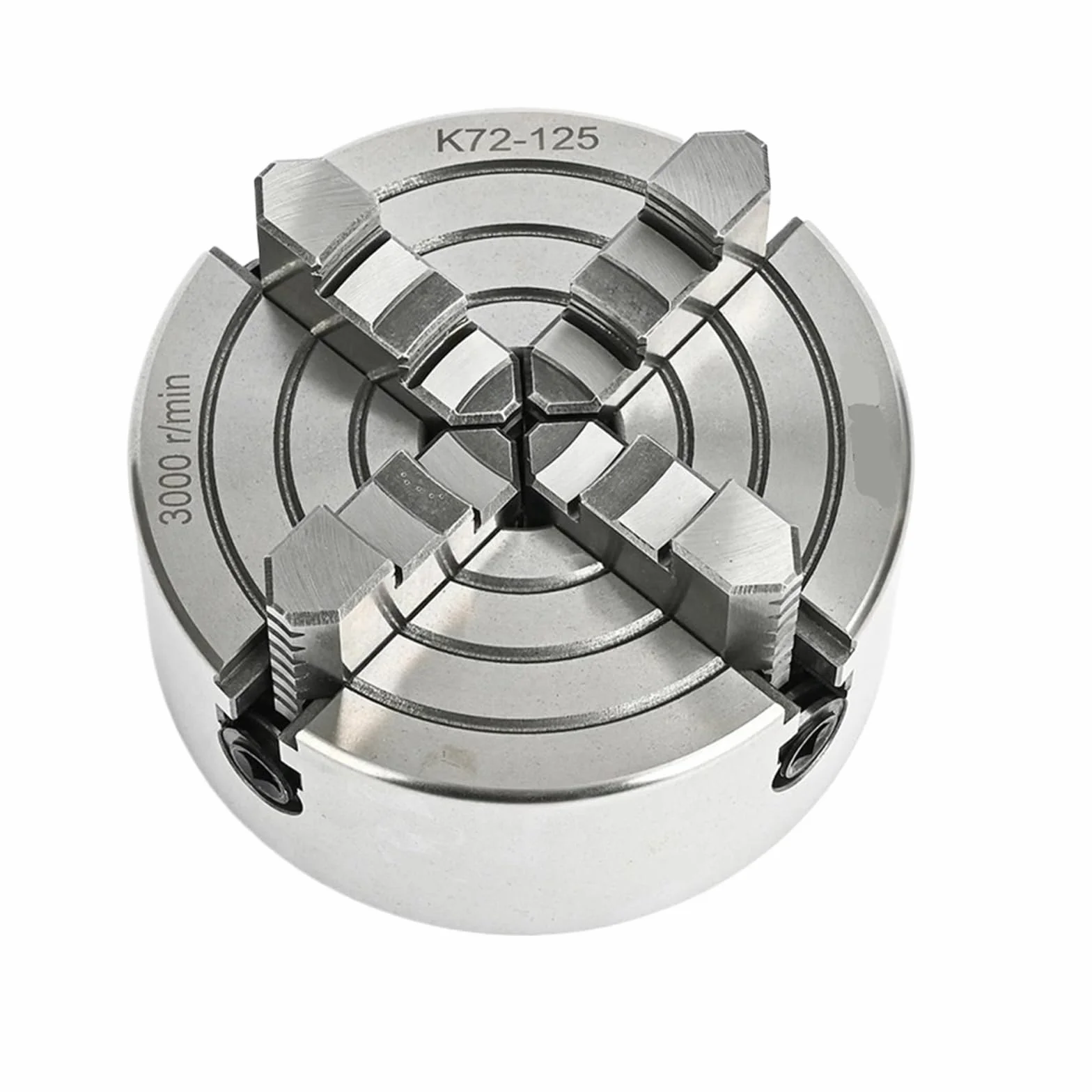 Mandrino for tornio a 4 griffe Mandrino indipendente da 125 mm K72-125 for WM210V - Acciaio lavorato CNC ad alta precisione