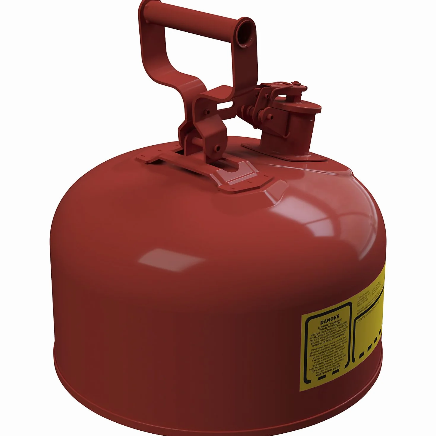 Tanica di sicurezza in acciaio di tipo I con manico girevole, 7,5 l, rosso