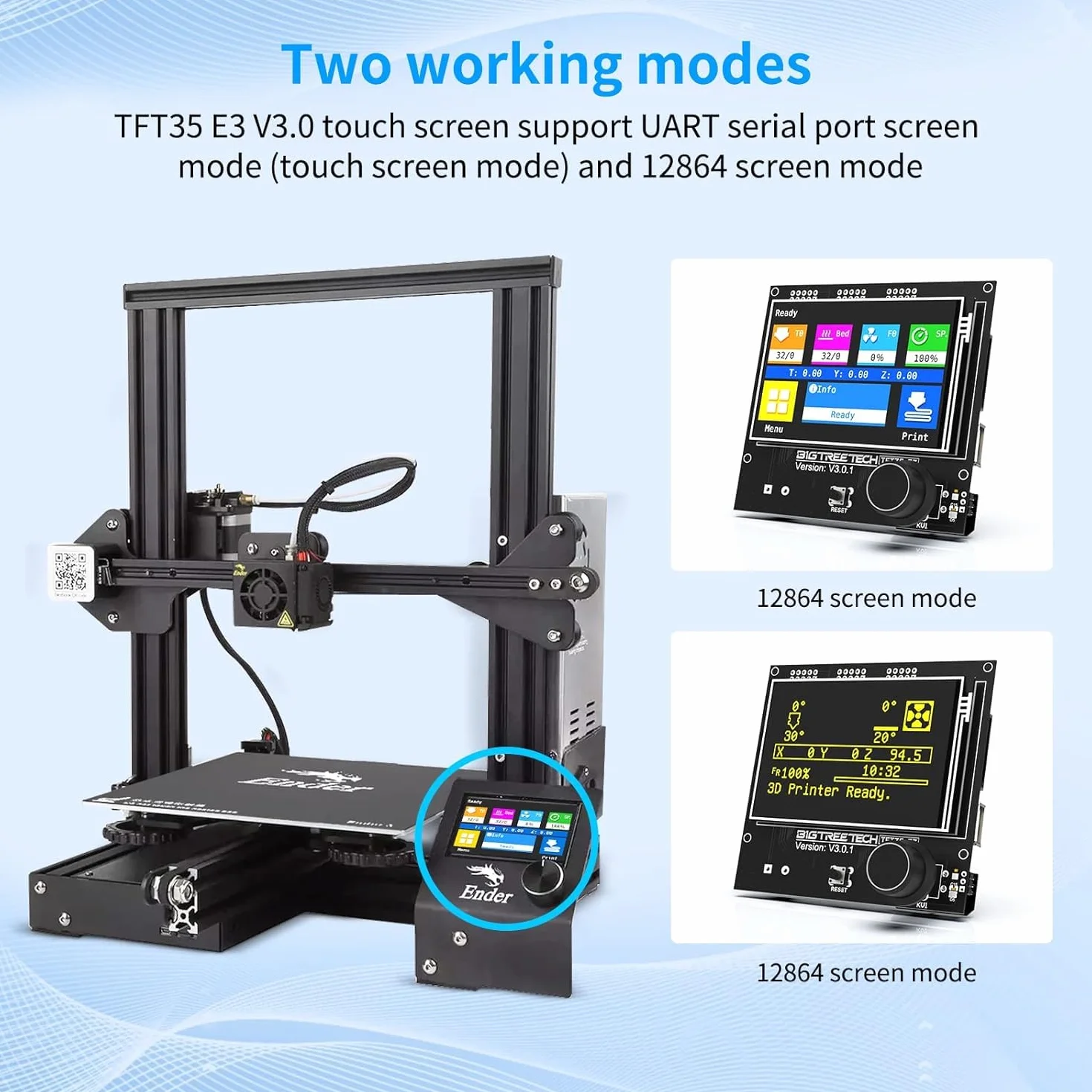 BIGTREETECH Display touchscreen TFT35 E3 V3.0 RepRap Smart Controller Panel compatibile con SKR V1.3 SKR PRO Board per stampante 3D Ender 3 / CR10