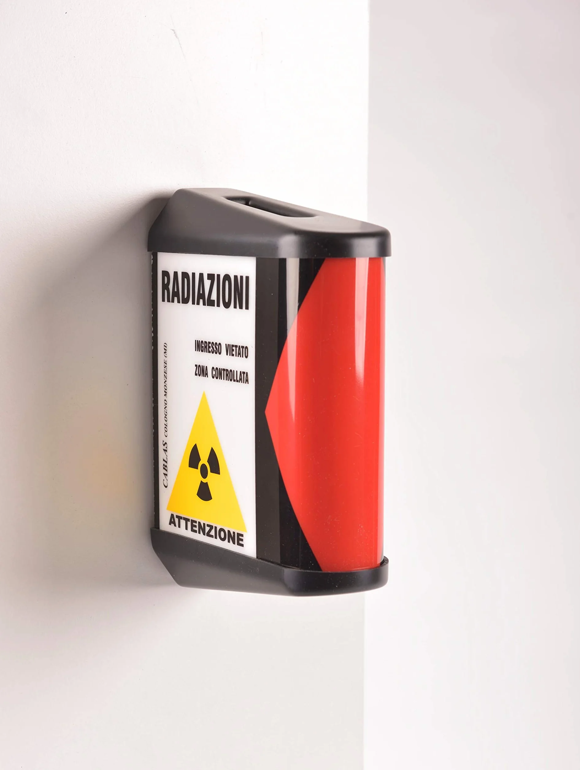 Segnalatore Luminoso Pericolo Radiazioni Lampada Segnalazione Raggi X Led a Bandiera