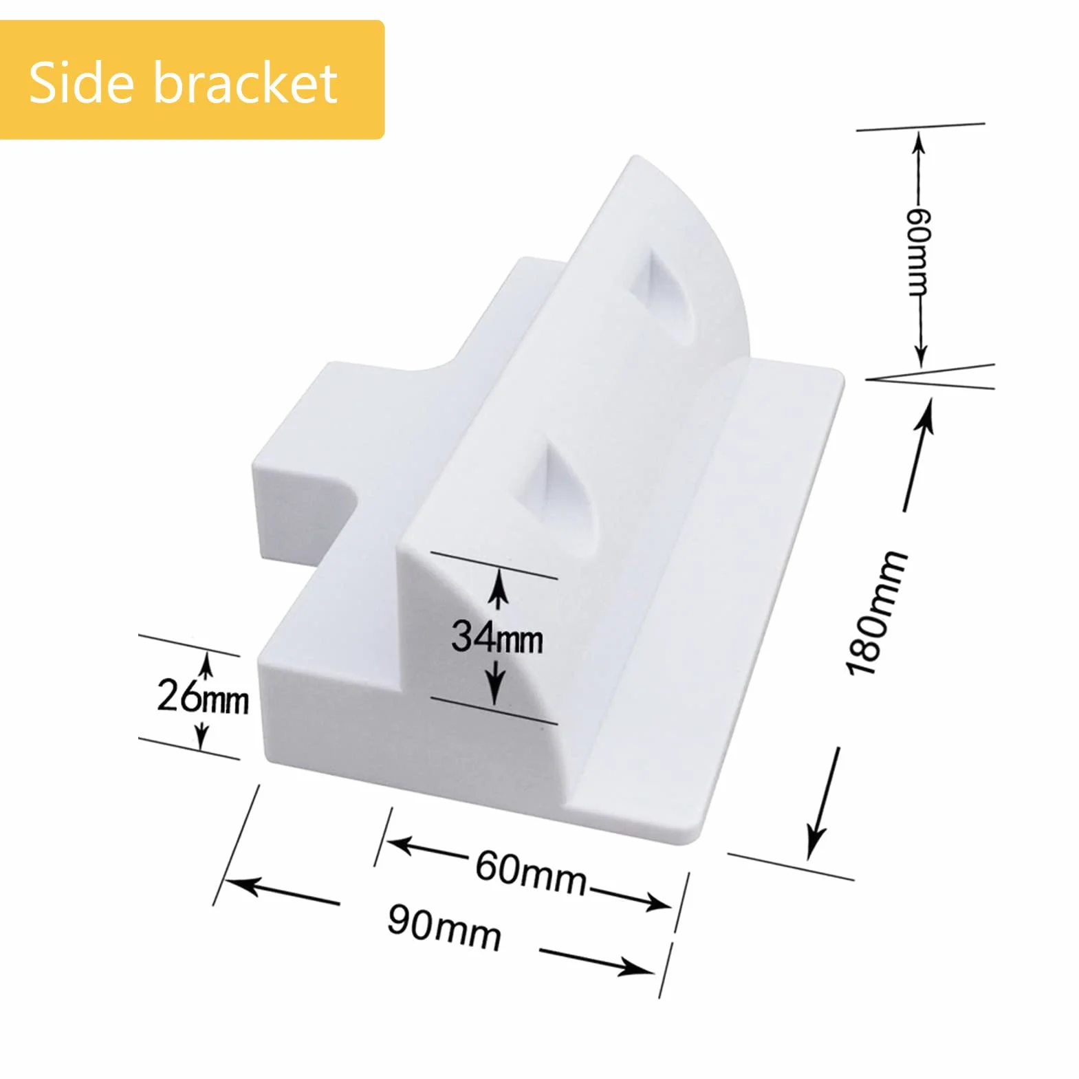 6 staffe di montaggio per pannelli solari in ABS, kit di staffe angolari senza trapano per tetti di camper, roulotte, veicoli, camper, capannoni, garage, barche (bianco)