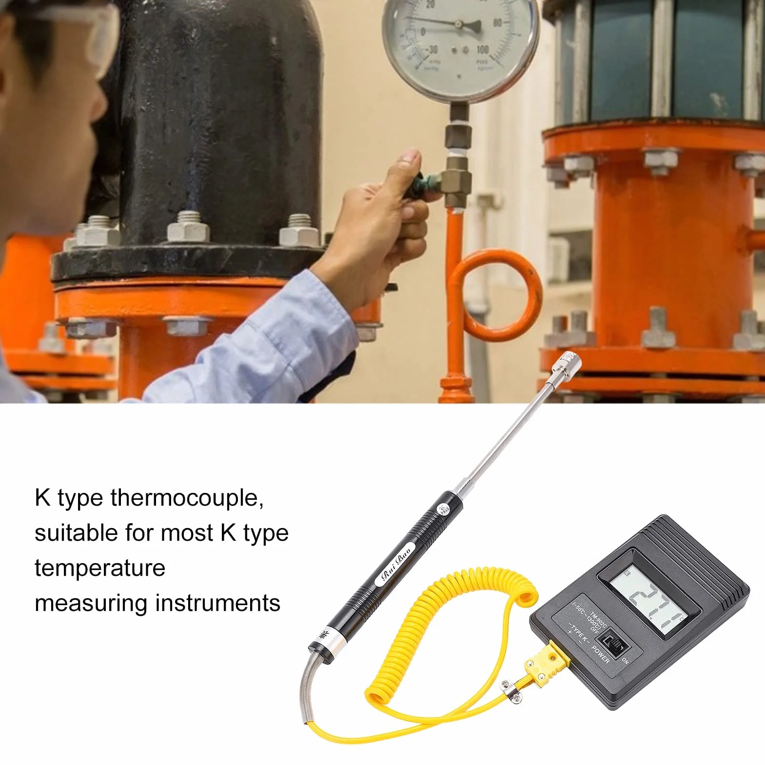 Termometro Digitale Tm-902c Sensore Tipo K -50-500℃