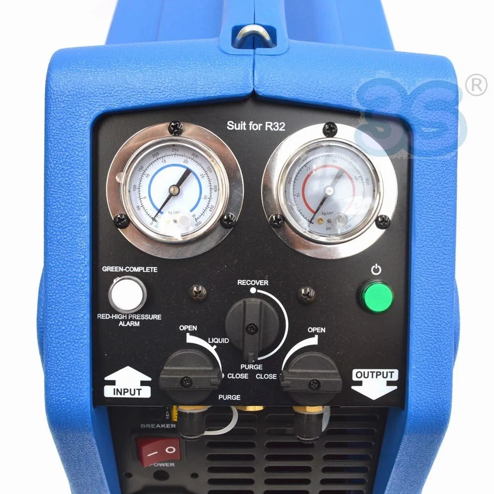 3S SuperSamaStore Unità di Recupero Professionale, Recuperatore Gas Refrigerante per Manutentori e Installatori Impianti Condizionamento, con Separazione Olio, 3/4 Horsepower, Idonea R32 e R1234YF