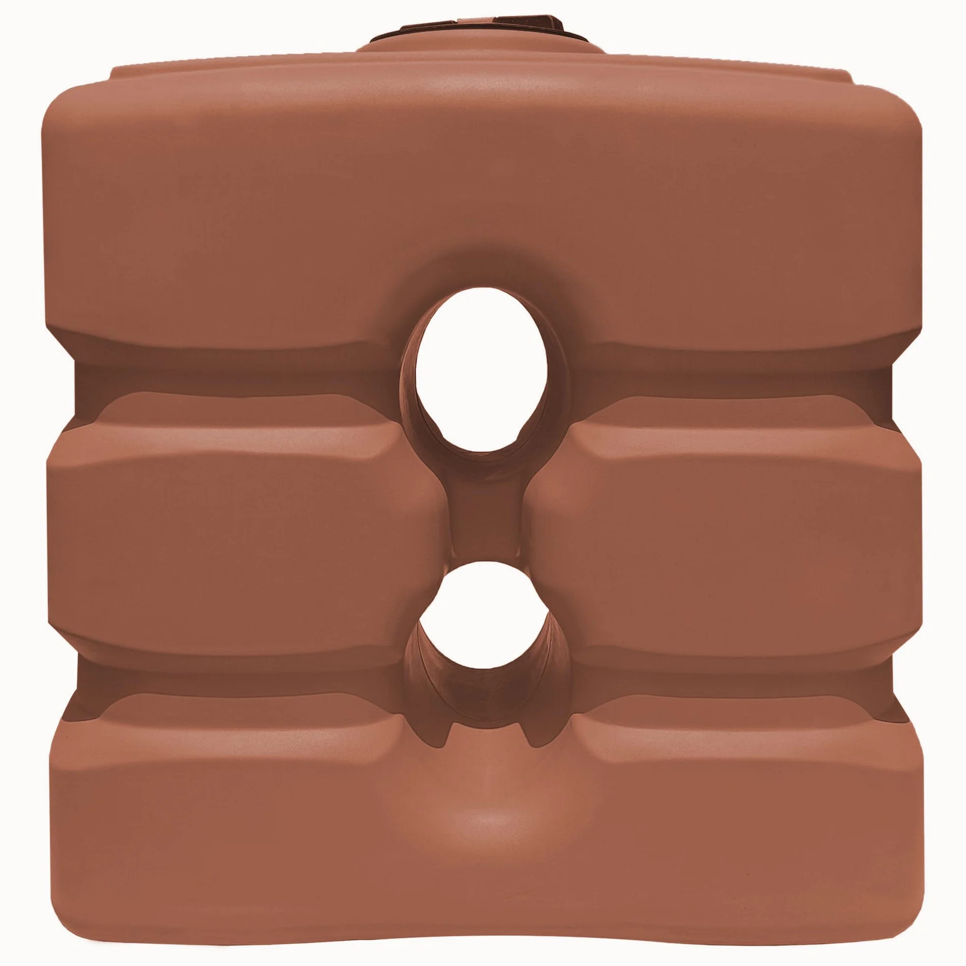 ESTO Serbatoio Acqua Verticale FINTA TERRACOTTA 1000L Cisterna Biforo, Bidone in Polietilene, Potabile o Piovana con Press Control e Pompa Elettrica (1000 Litri)