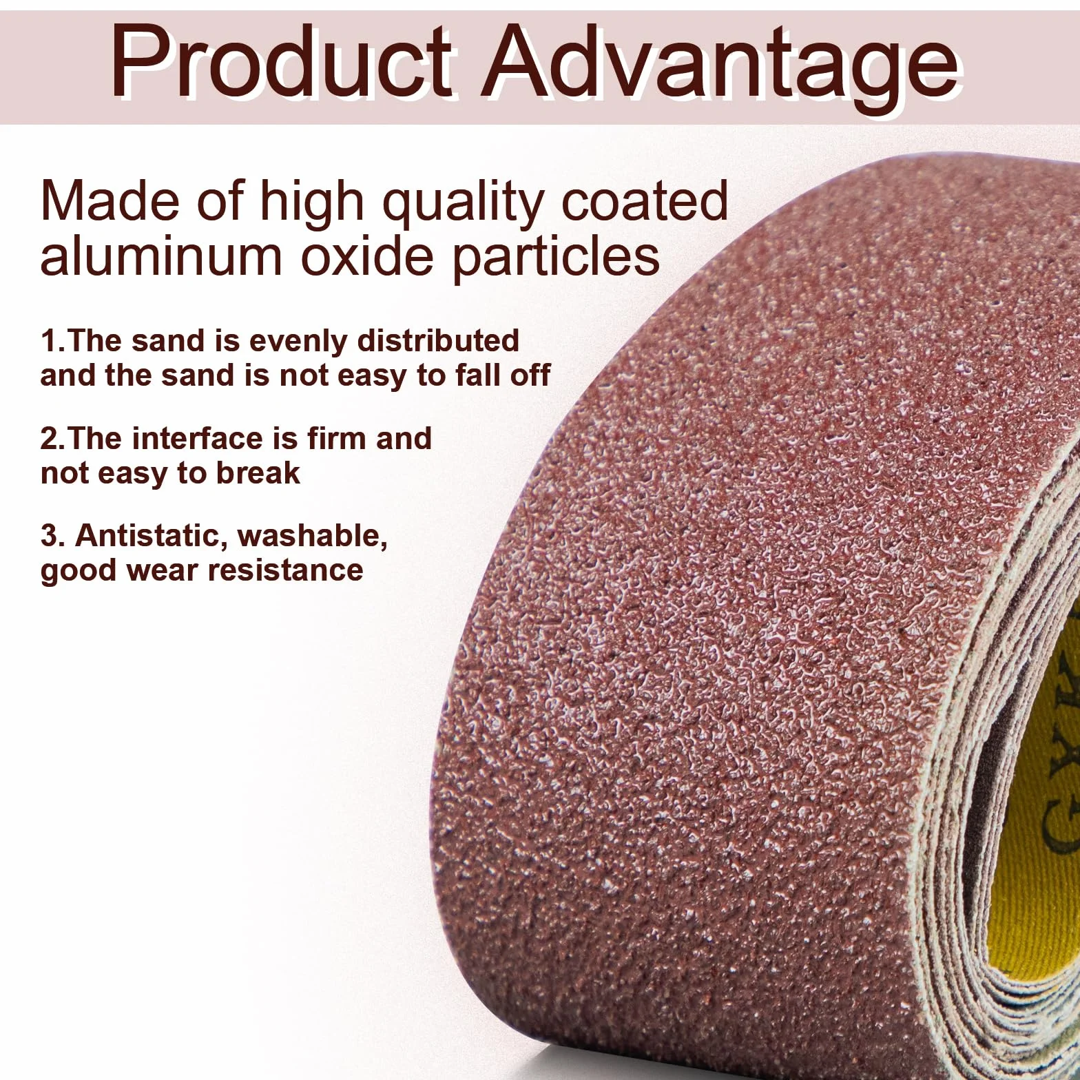 SALI Nastri abrasivi, 10 pezzi, 75 x 533 mm, grana 80, per levigatrice a nastro, levigatrice per legno, metallo, lime, affilatura e rimozione della ruggine