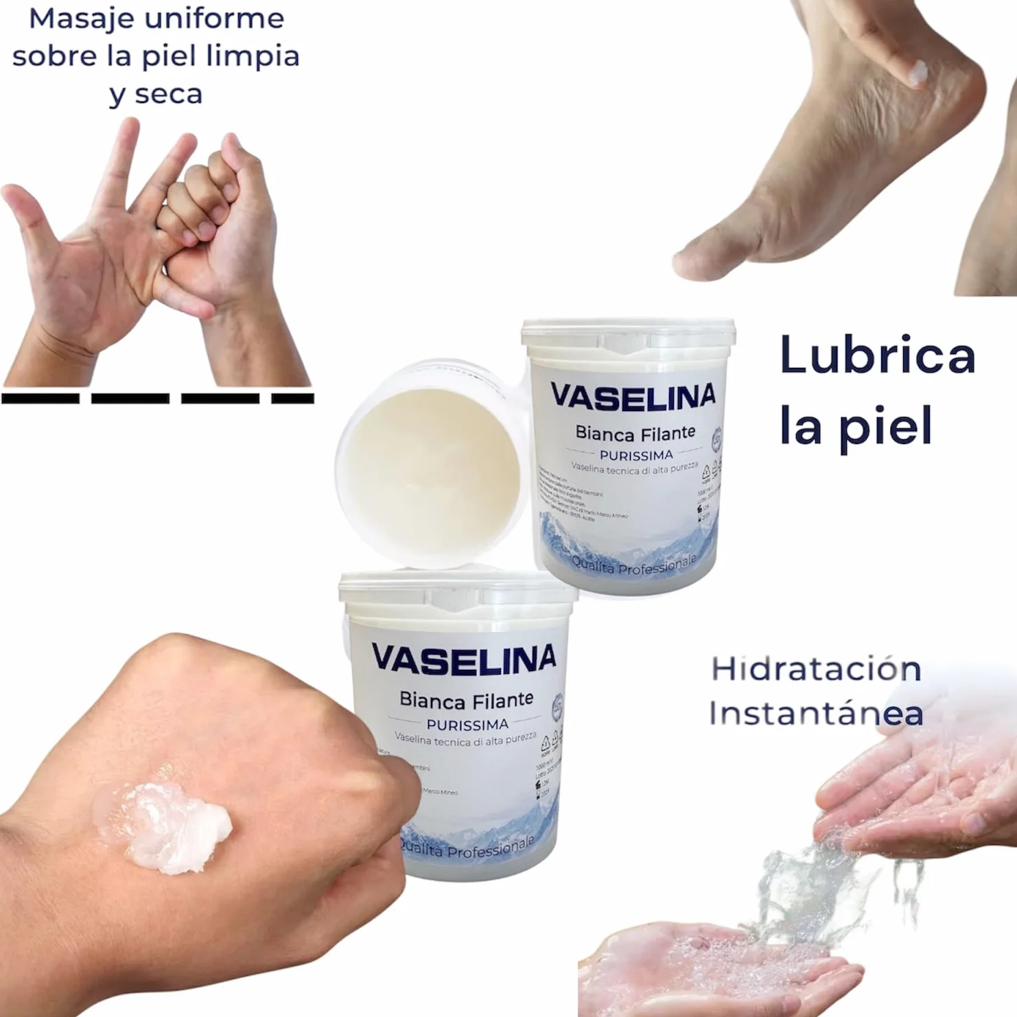 Vaselina Bianca Filante Purissima, Alta Purezza 1000 ml