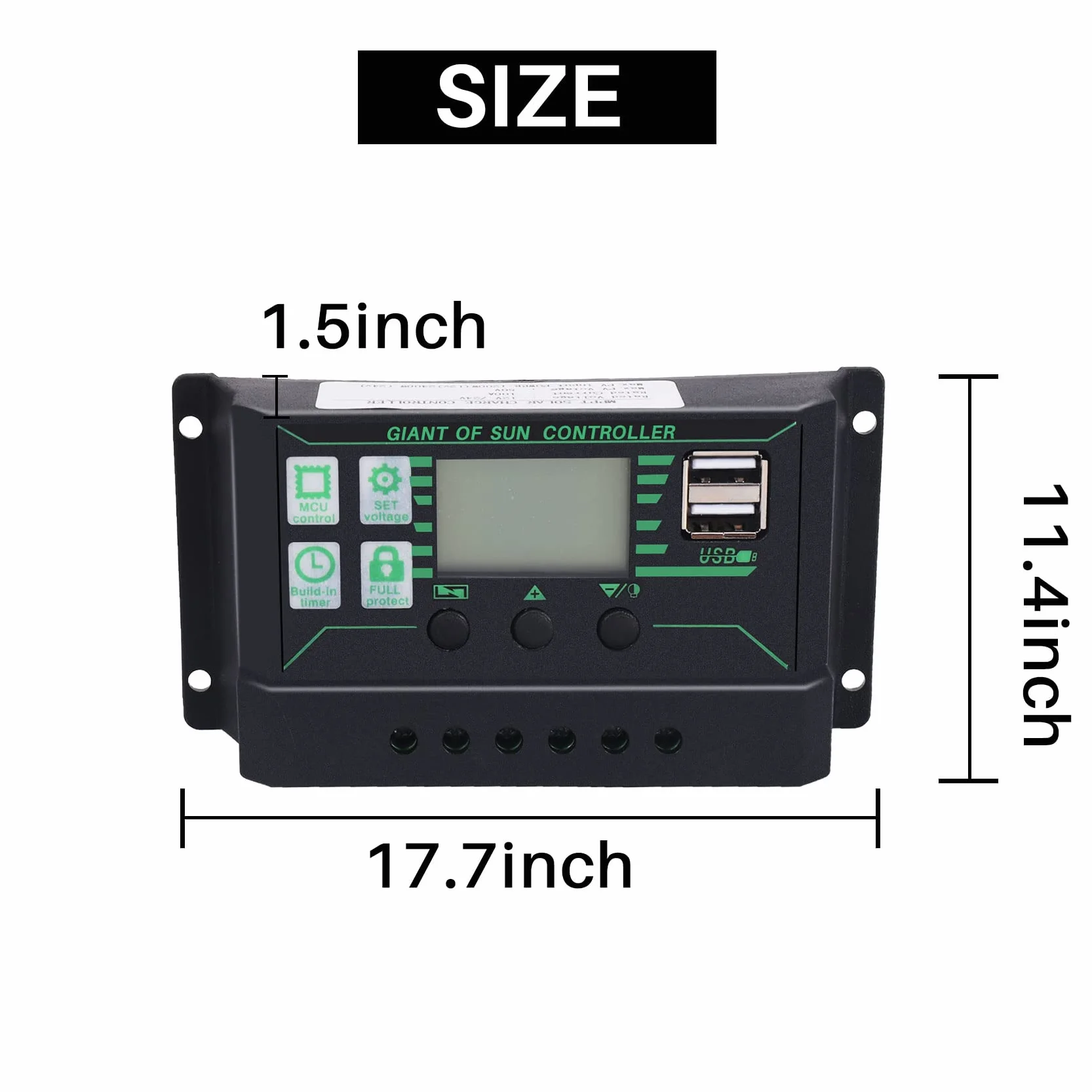 30W 12V Caricabatteria Portatile a Pannello Solare per Auto, Barca, con 100A Controller Bequem im Freien