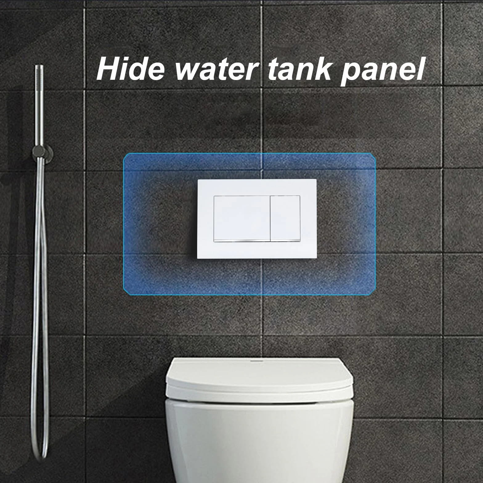 Piastra a pressione WC Geberit Sigma 30 ABS lavello set rilascio