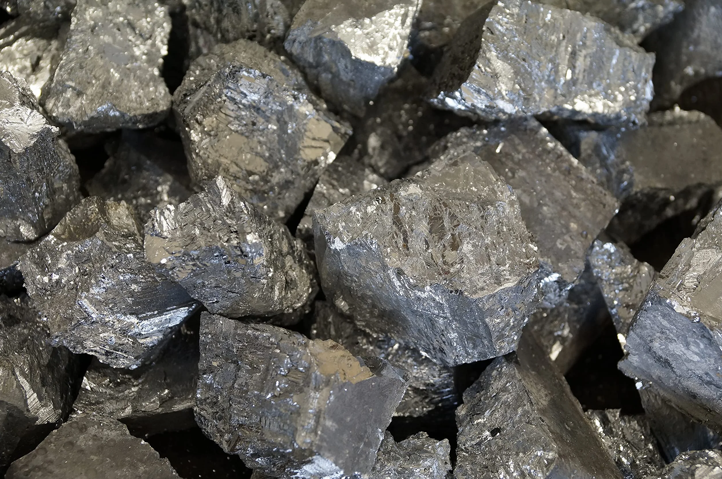 Antimon puro, in frammenti almeno 99,65% puro, Sb 1 kg, 500 g, 100 g (500 g)