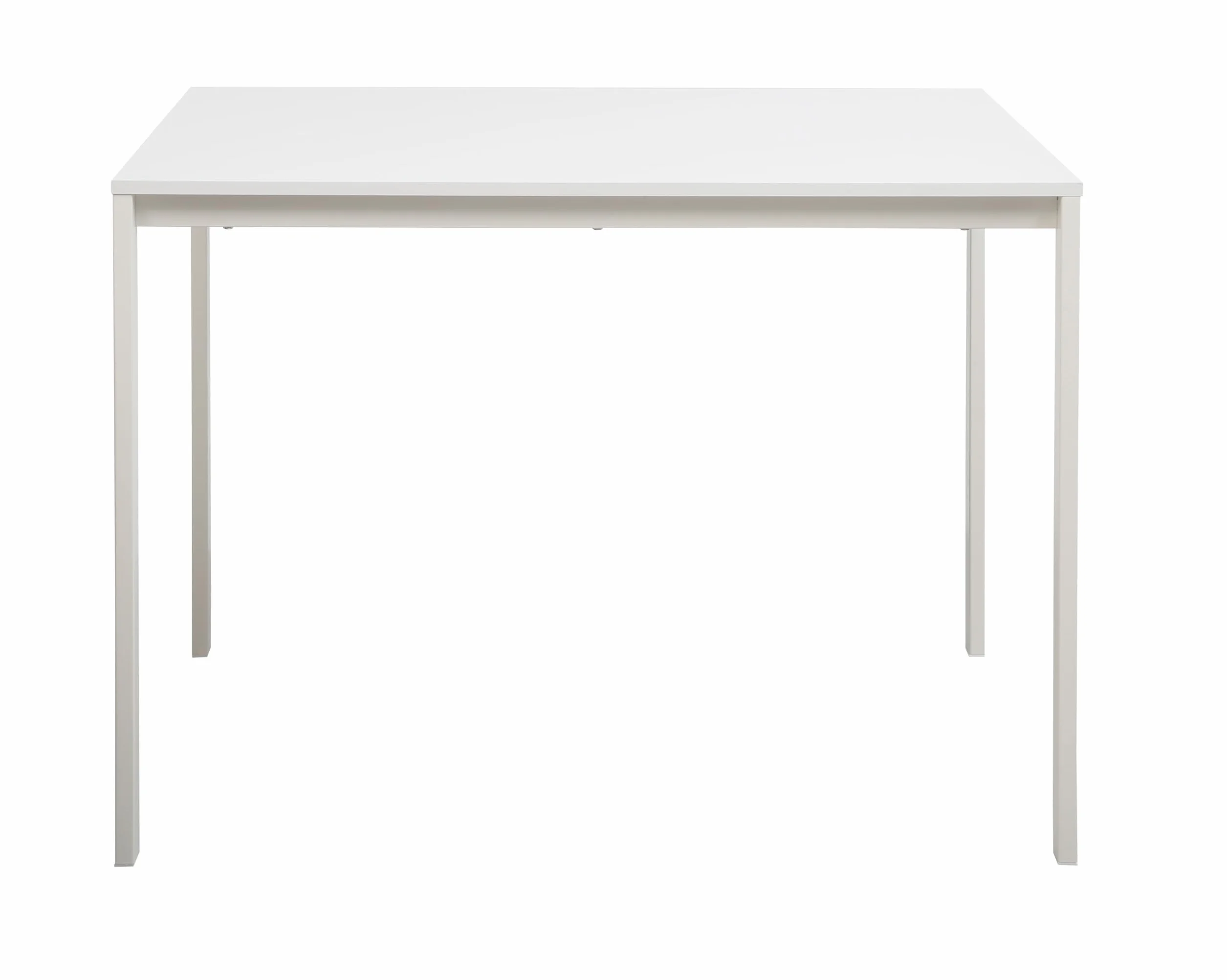 AVANTI TRENDSTORE Grosseto Tavolo da pranzo metallo bianco legno laminato 100x75x75cm