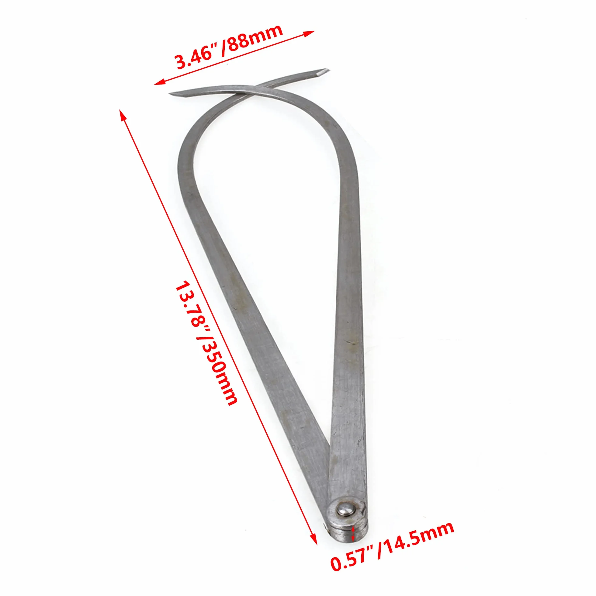 2 Pz Metallo Ditta Attrito Giunto All'interno Dritto Esterno Bow Calibro