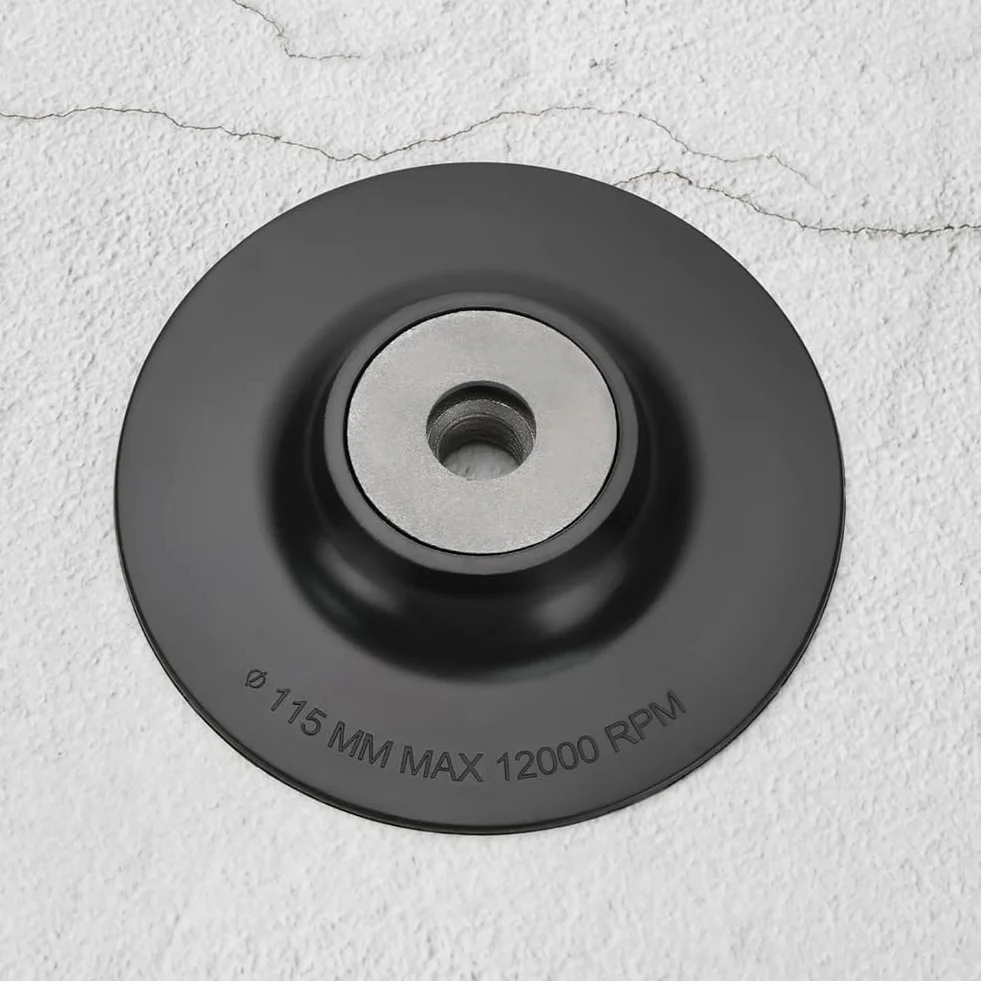 3 cuscinetti di supporto per smerigliatrice angolare in plastica, compatibili con smerigliatrice a disco con filettatura interna M14, diametro 115 mm