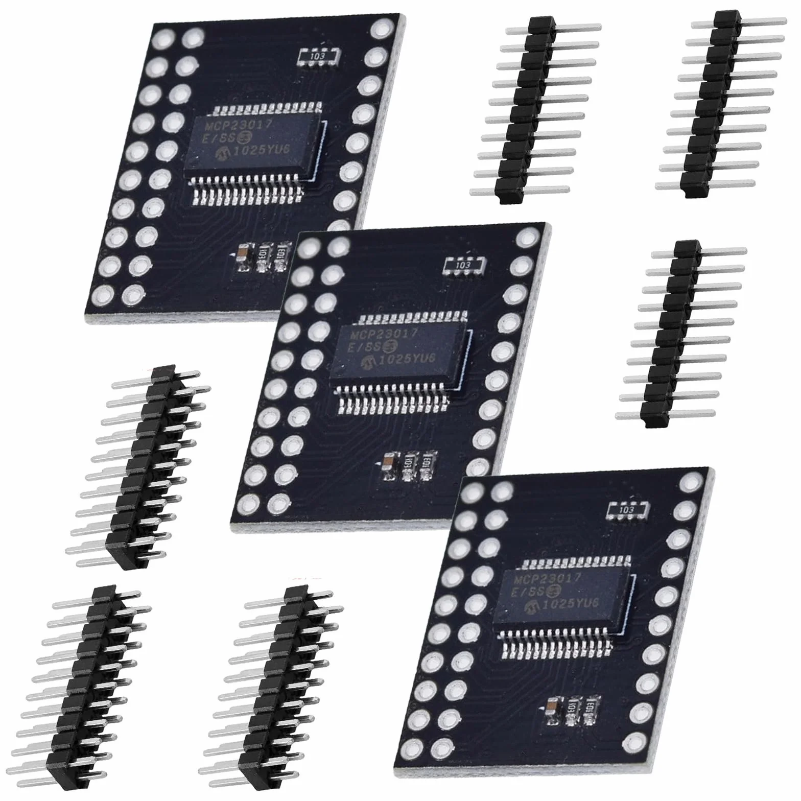 3 pezzi MCP23017 I2C CJMCU-2317 modulo Expander seriale 16 bit I/O, interfaccia I2C ad alta velocità compatibile per Arduino
