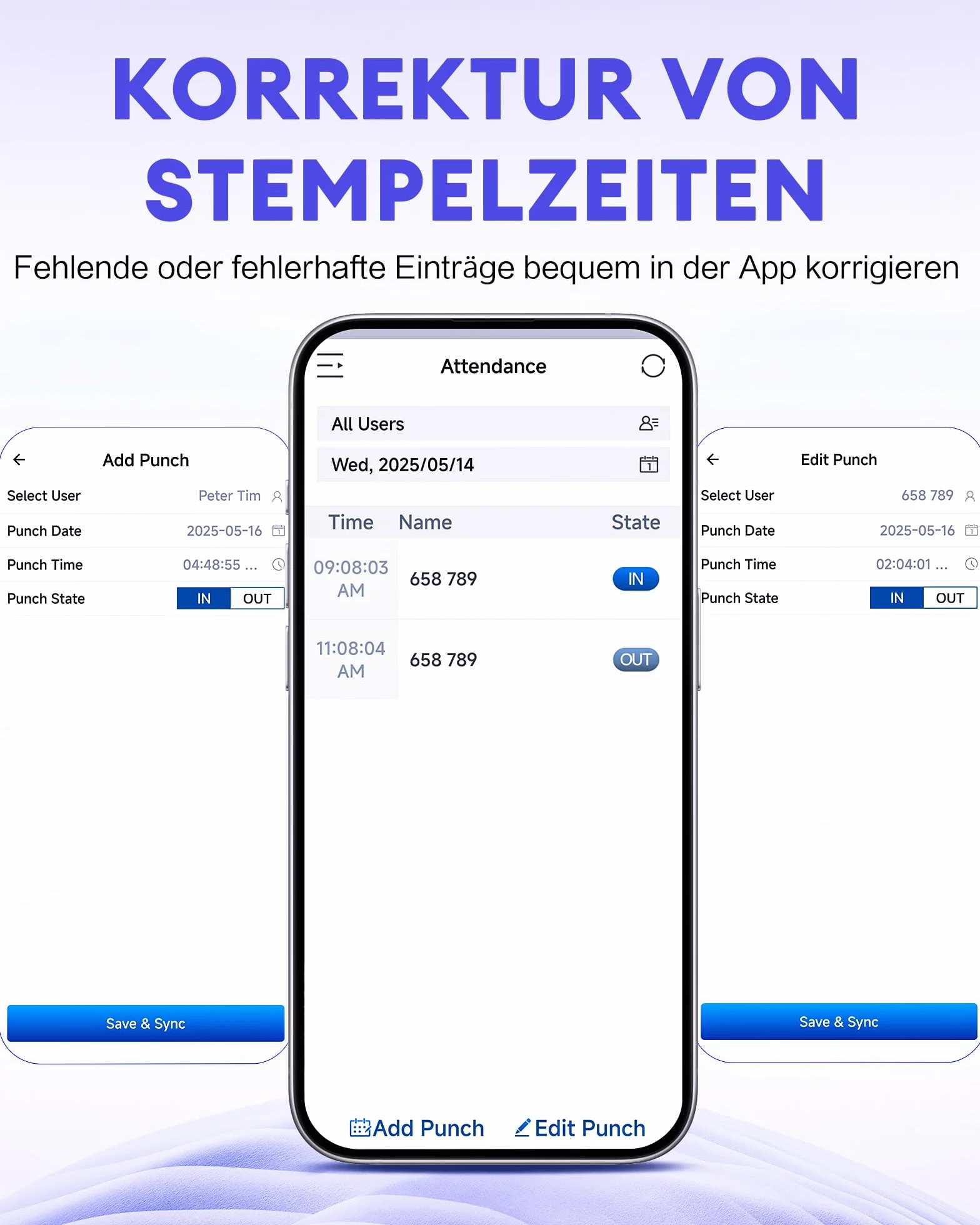 NGTeco Rilevatore Presenze Impronte Digitali per Piccole Imprese, Calcolo Automatico Delle Ore di Lavoro, con Sistema di Rilevamento del Tempo APP Gratuito(English)