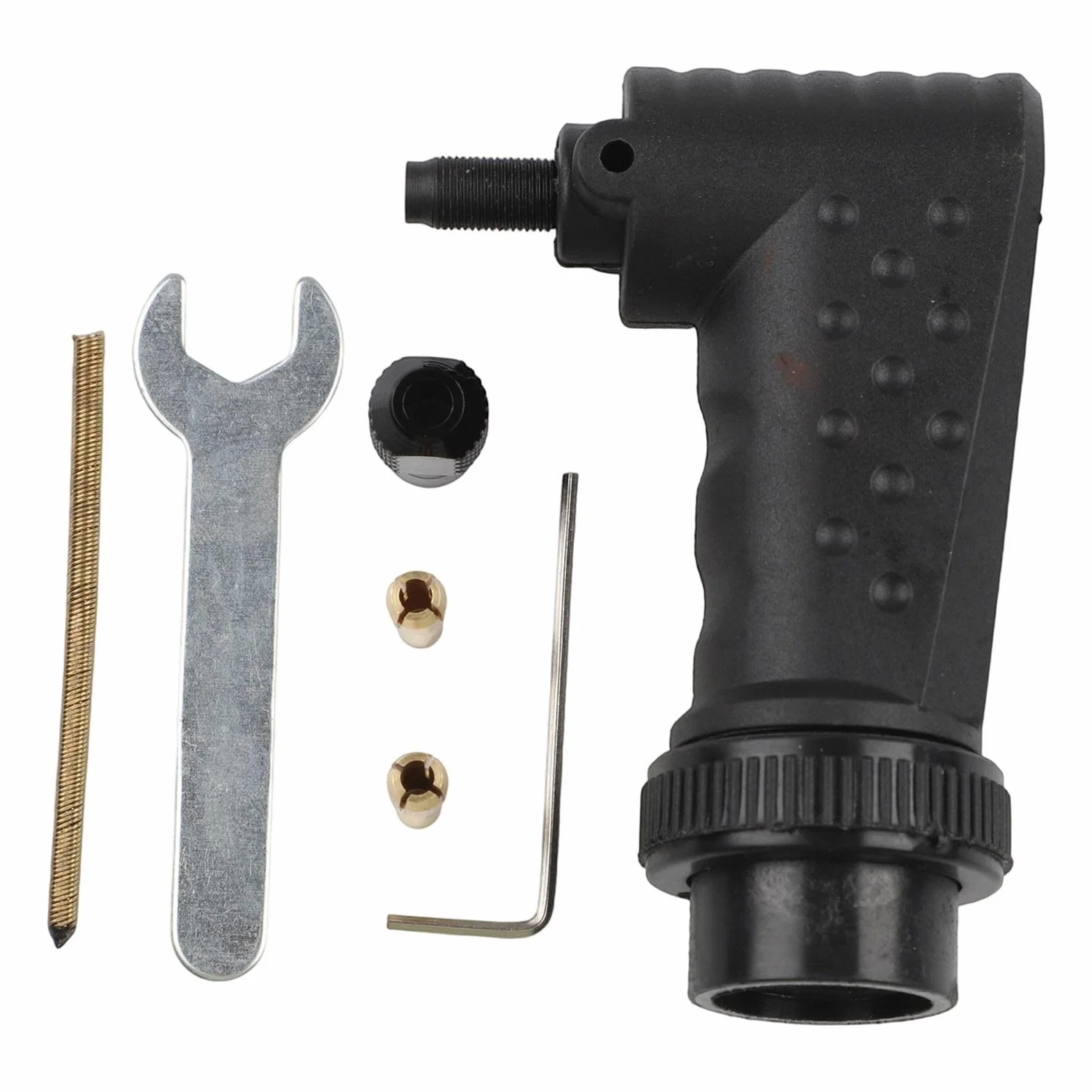 Adattatore per utensili rotanti ad angolo retto compatibile con Dremel in metallo e plastica per prestazioni affidabili nelle applicazioni di rettifica