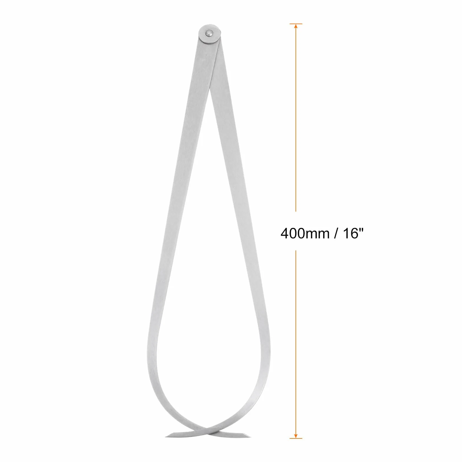 QUARKZMAN Calibro A Pressione Esterno 400mm 16 Pollici Acciaio Per Utensili Giunto Fisso Strumento Di Misurazione Interna Per Intagli Modellatura Scultura Argento