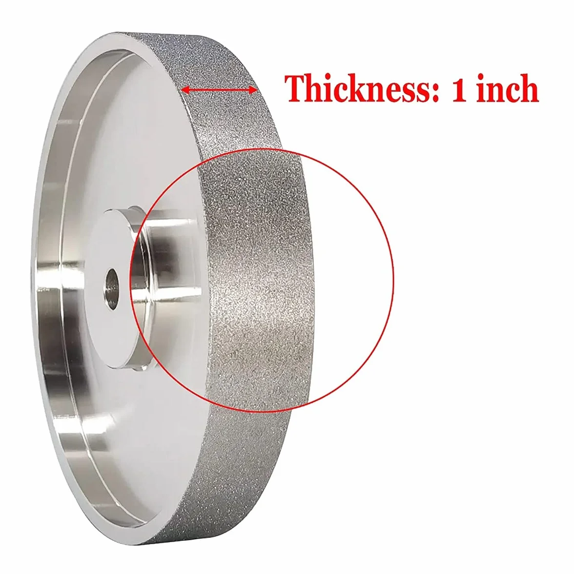 Mola CBN diametro 6 pollici x larghezza 1,5 cm con pergolato 1,2 cm grana 240 per affilare HSS