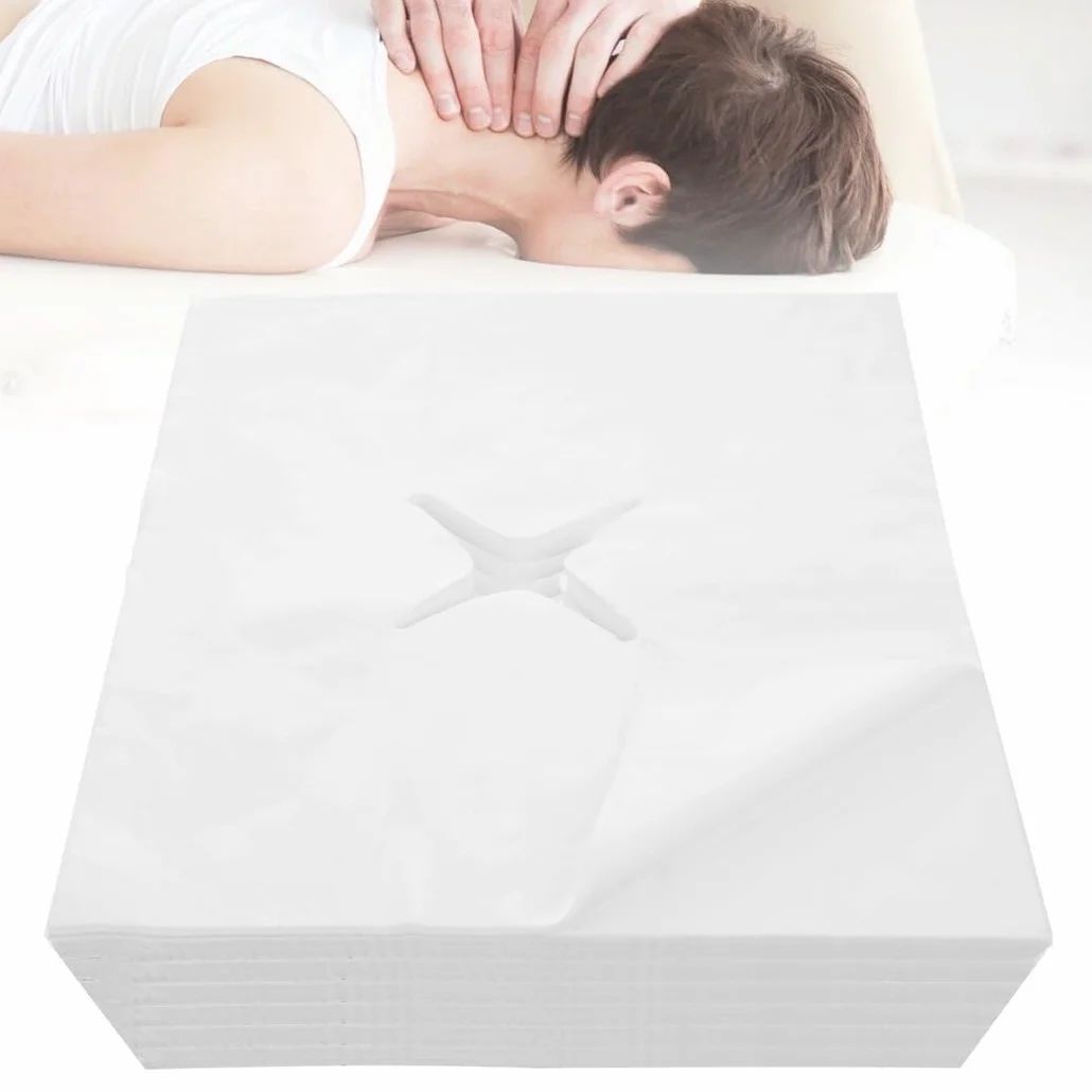 1000 salviette usa e getta per massaggiare il viso | Copri viso super confortevole in tessuto non tessuto per tavoli da massaggio e poggiatesta di panche da massaggio, 50 x 40 cm