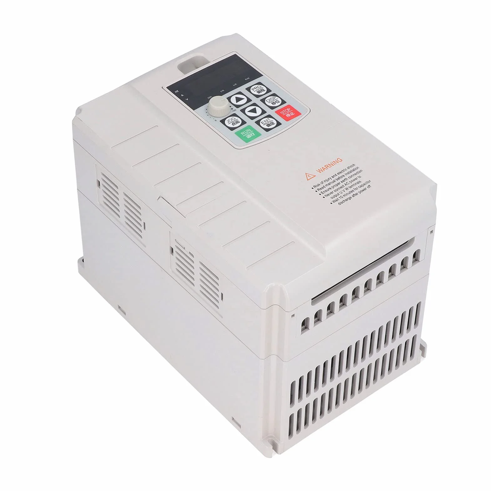 Azionamento a frequenza variabile, 5.5KW Ingresso monofase 220V Uscita trifase 380V Azionamento VFD programmabile a 8 fasi Controllo PID Regolatore di velocità VFD regolabile a basso rumore Inverter