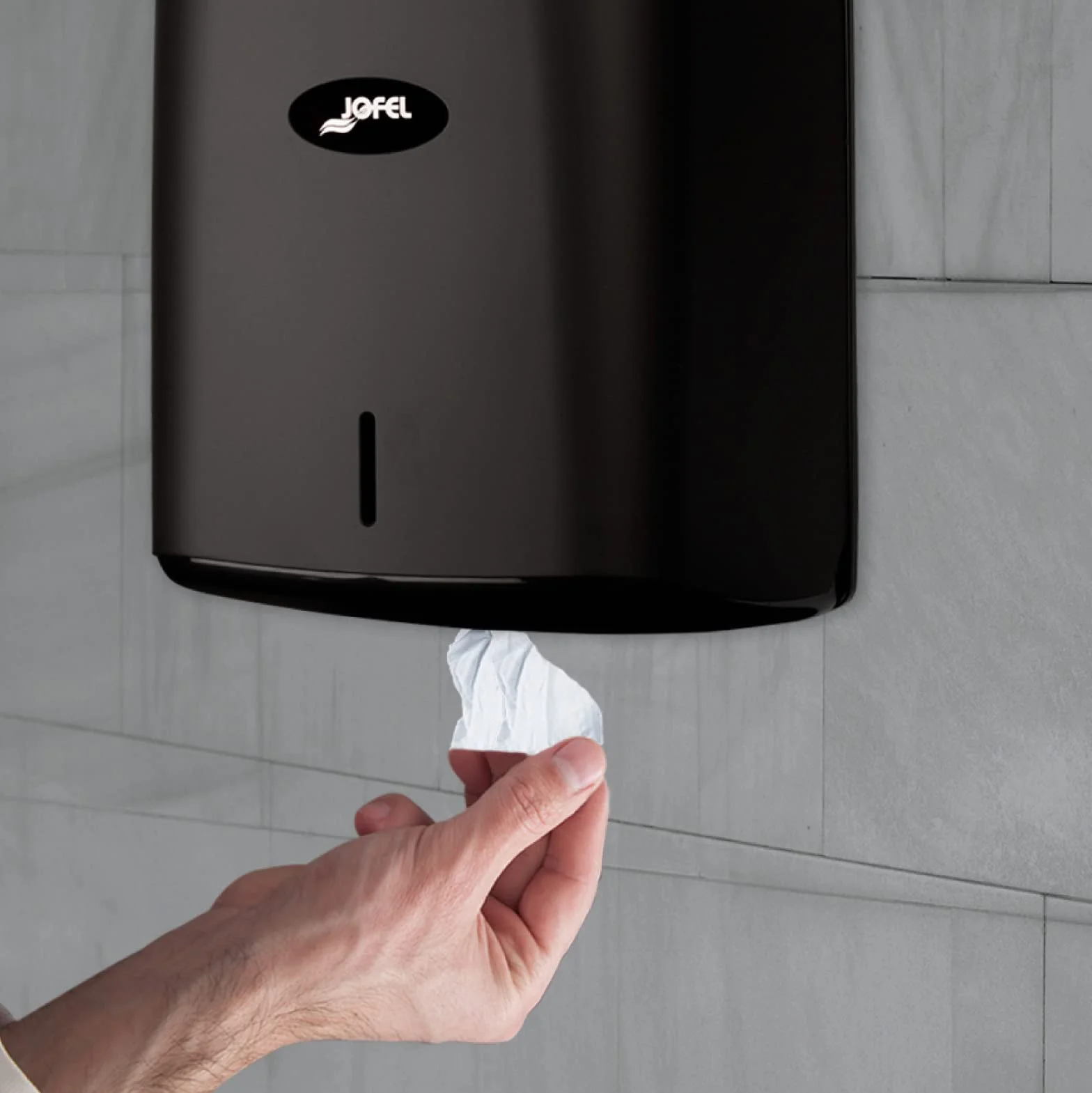 Jofel Distributore di carta in rotolo 205 mm ABS nero opaco