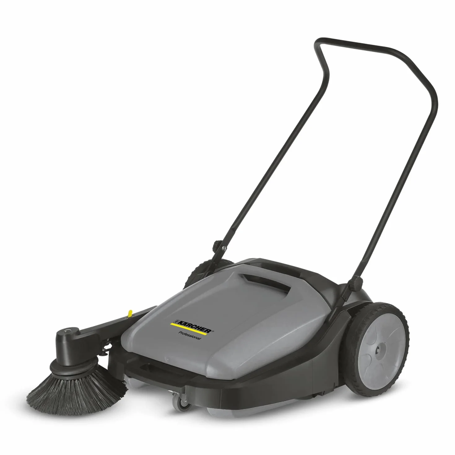 Kärcher Spazzatrice Professionale KM 70/15 C, Per Aree Interne ed Esterne, Maneggevole, Vano di Raccolta da 40 l, Rullo Principale Azionato da Entrambi i lati, Compatta e Salvaspazio
